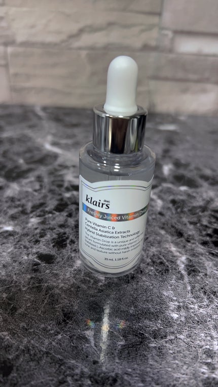 フレッシュリージュースドビタミンドロップ(35ml)/Klairs/美容液を使ったクチコミ(4枚目)