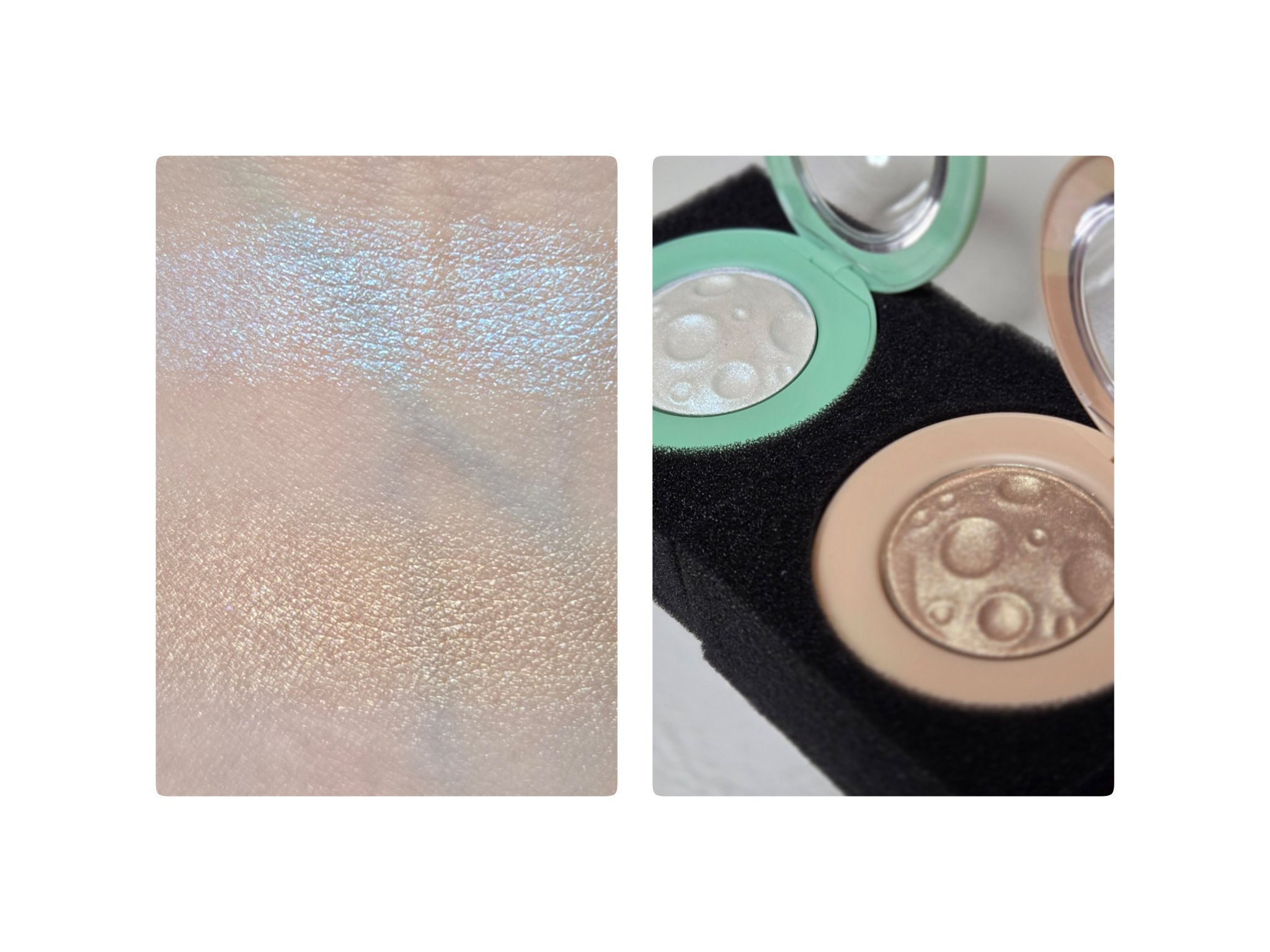 ルナグロウ ハイライター バニラフロスト/SHEGLAM/パウダーハイライトを使ったクチコミ（2枚目）