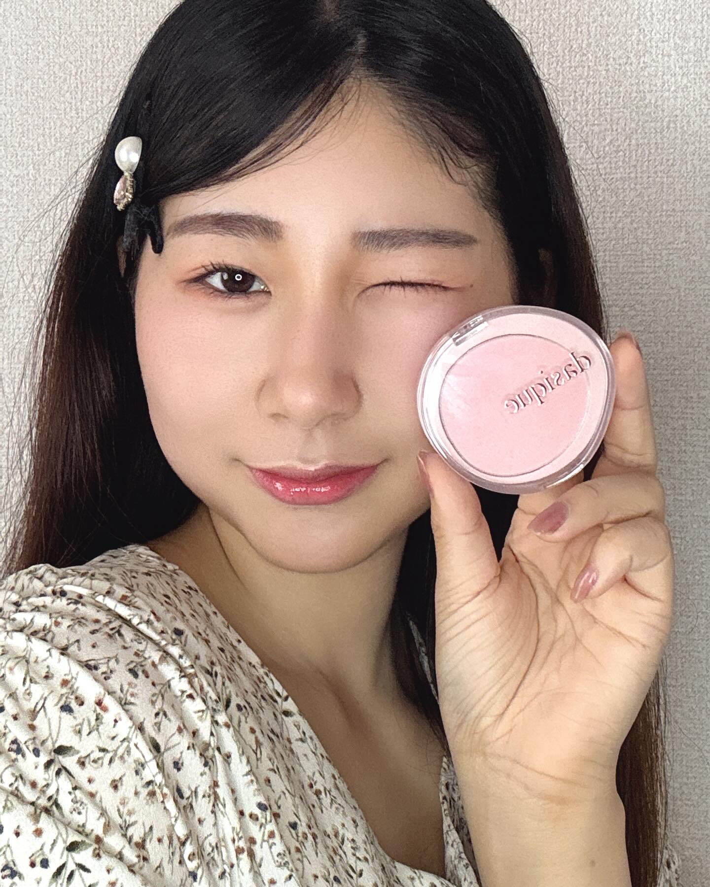 ソフトブラーチーク/dasique/パウダーチークを使ったクチコミ（3枚目）