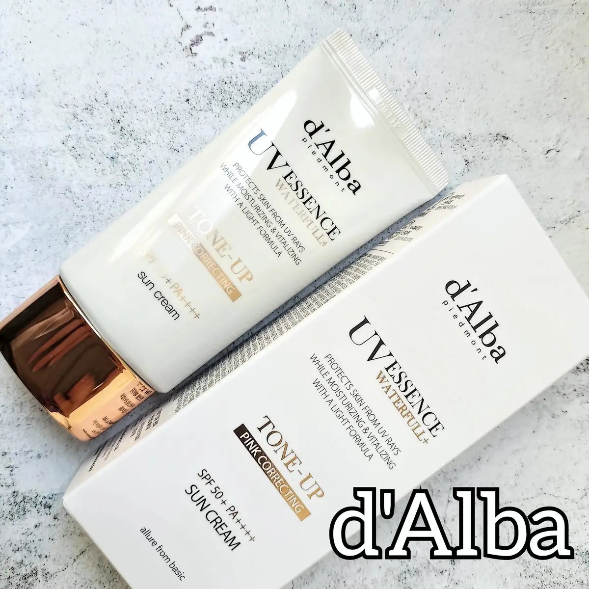 ウォータフルトーンアップサンクリーム/ダルバ/日焼け止めクリームを使ったクチコミ（1枚目）