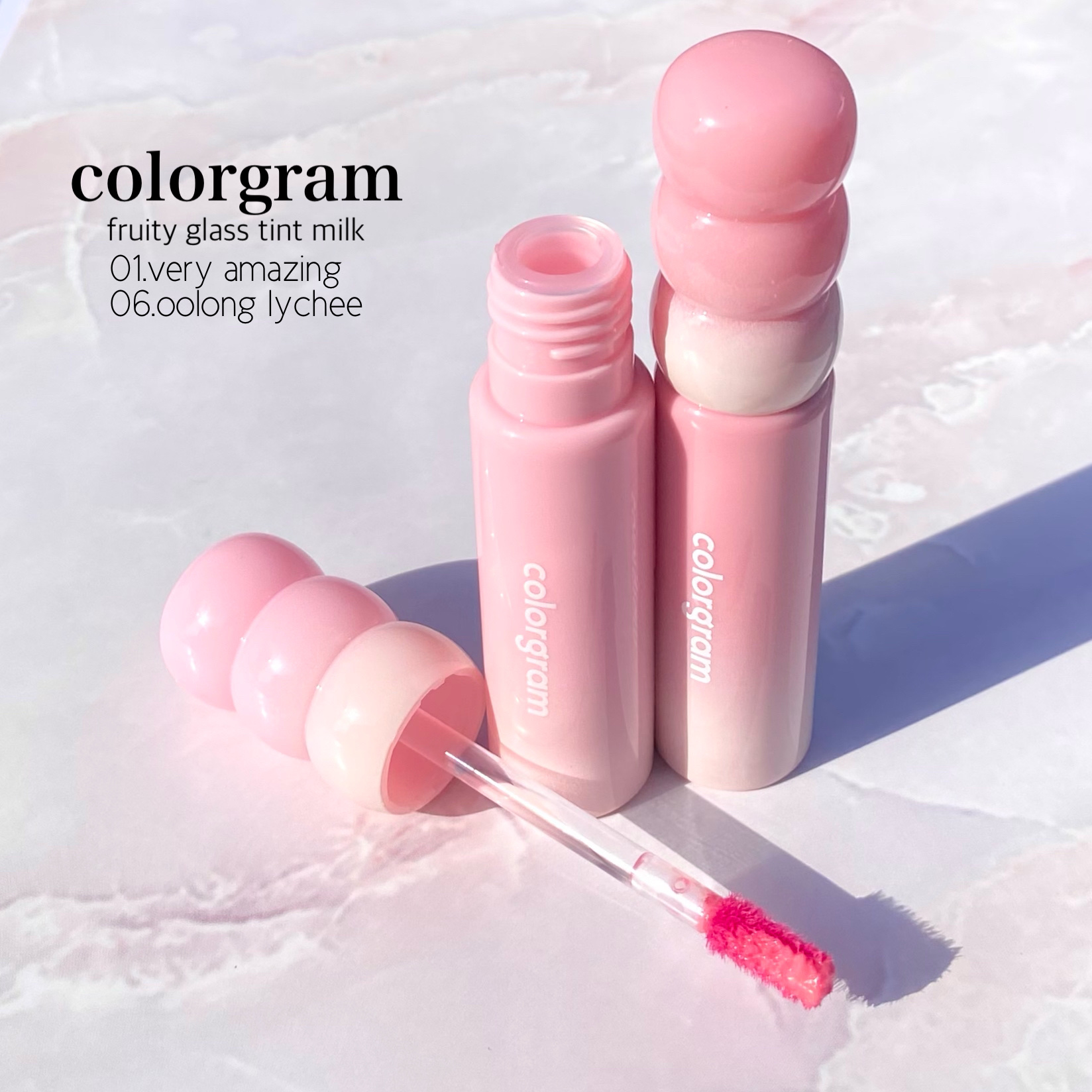 カラーグラム タンフルグラスティントミルク/Colorgram/リップティントを使ったクチコミ（2枚目）