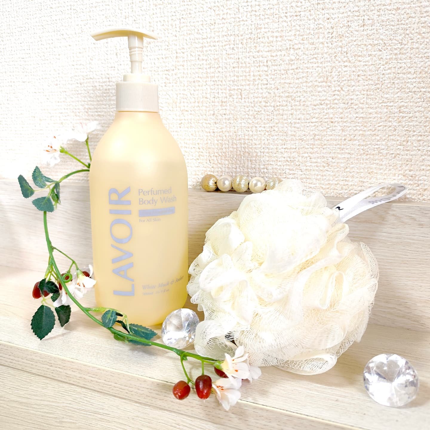 パフューム ボディウォッシュ ホワイトムスク&アンバー/LAVOIR/ボディソープを使ったクチコミ（2枚目）