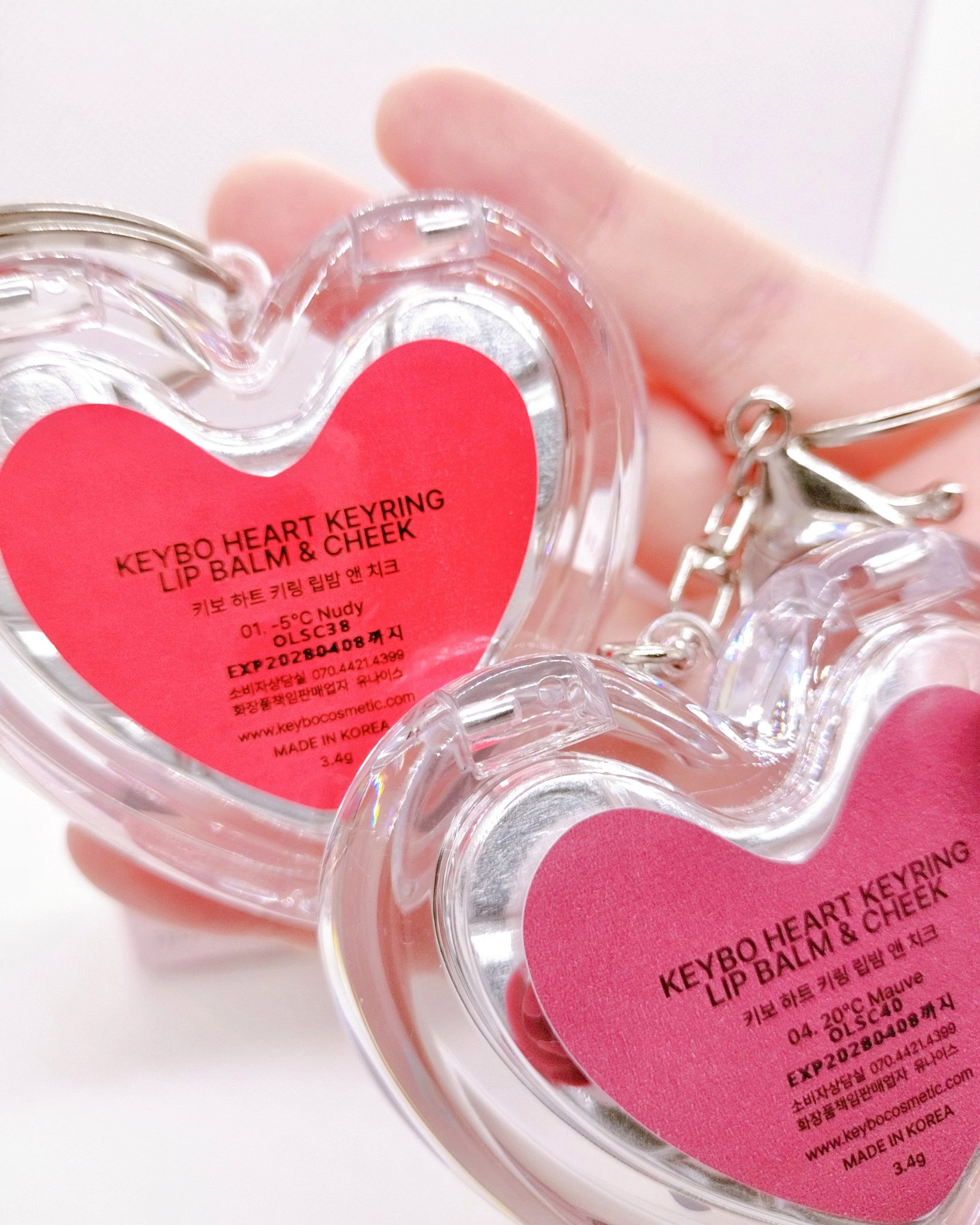 ハートキーリング リップ＆チーク/keybo/口紅を使ったクチコミ（2枚目）