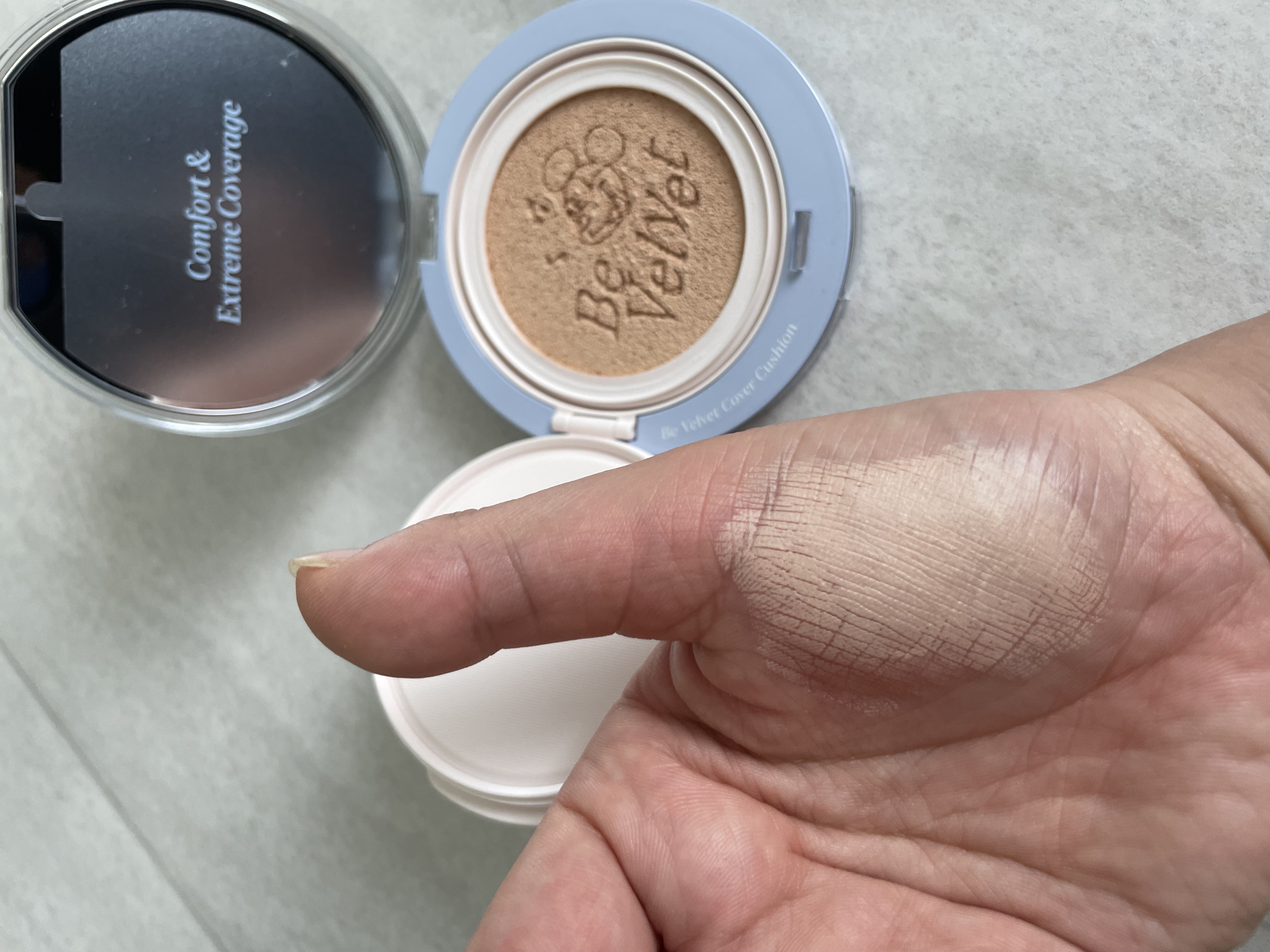 ビーベルベットカバークッション/espoir/クッションファンデーションを使ったクチコミ（3枚目）