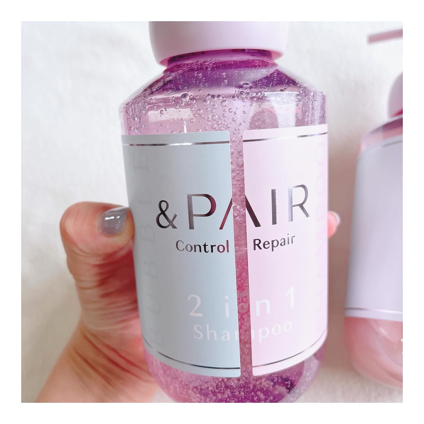 アンドペア コントロール リペア 2in1 シャンプー＆ヘアトリートメント/&PAIR/市販シャンプーを使ったクチコミ（2枚目）