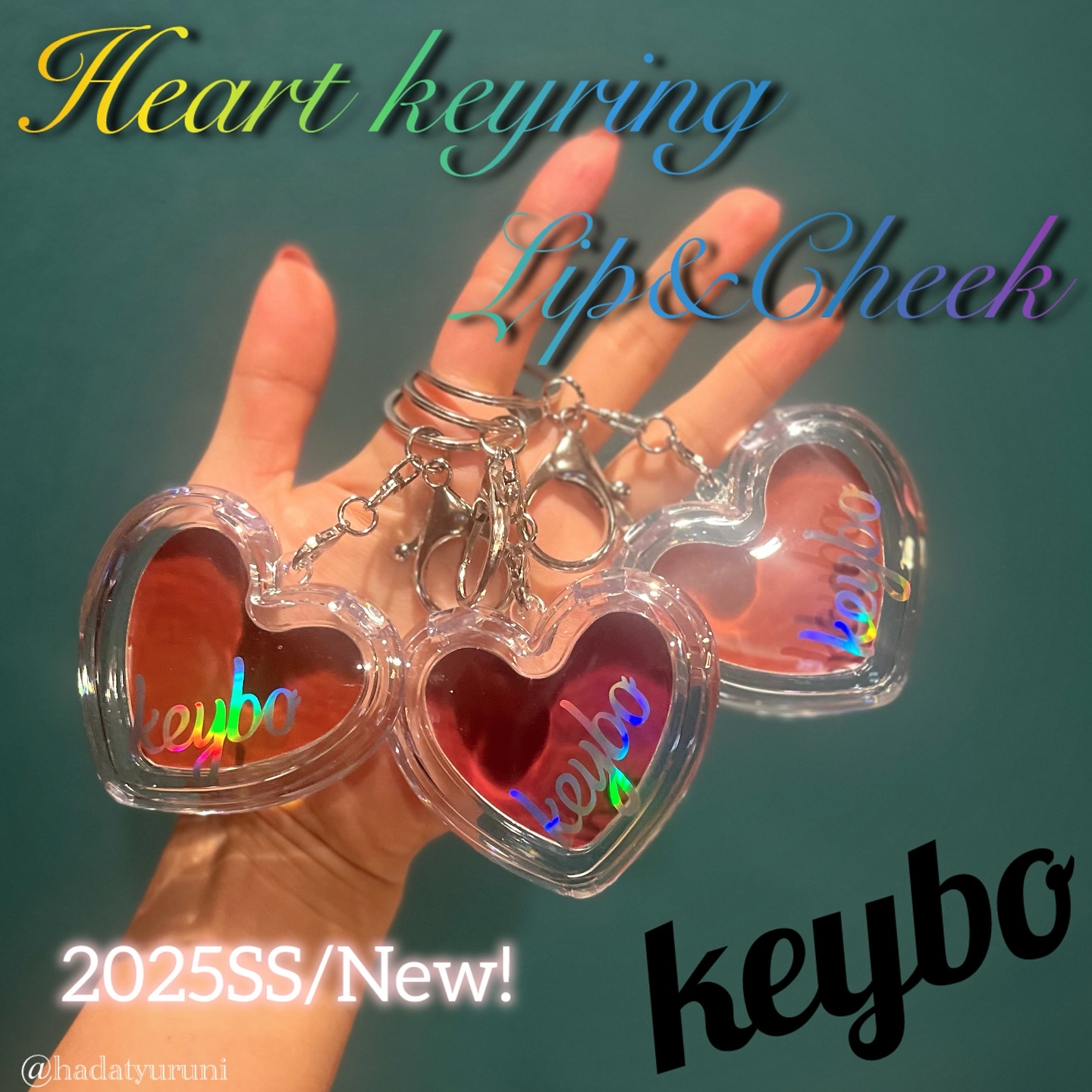 ハートキーリング リップ＆チーク/keybo/口紅を使ったクチコミ（1枚目）