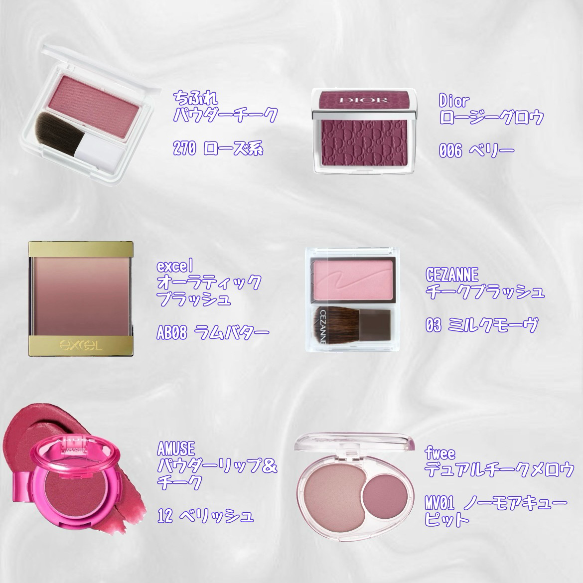 チークブラッシュ/CEZANNE/パウダーチークを使ったクチコミ（2枚目）