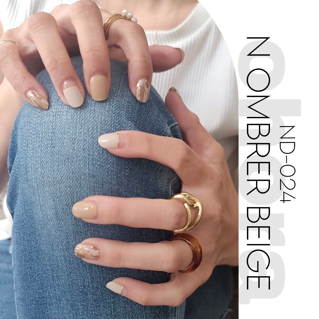 セミキュアジェルネイル(ハンド)/ohora/ネイルシールを使ったクチコミ(5枚目)