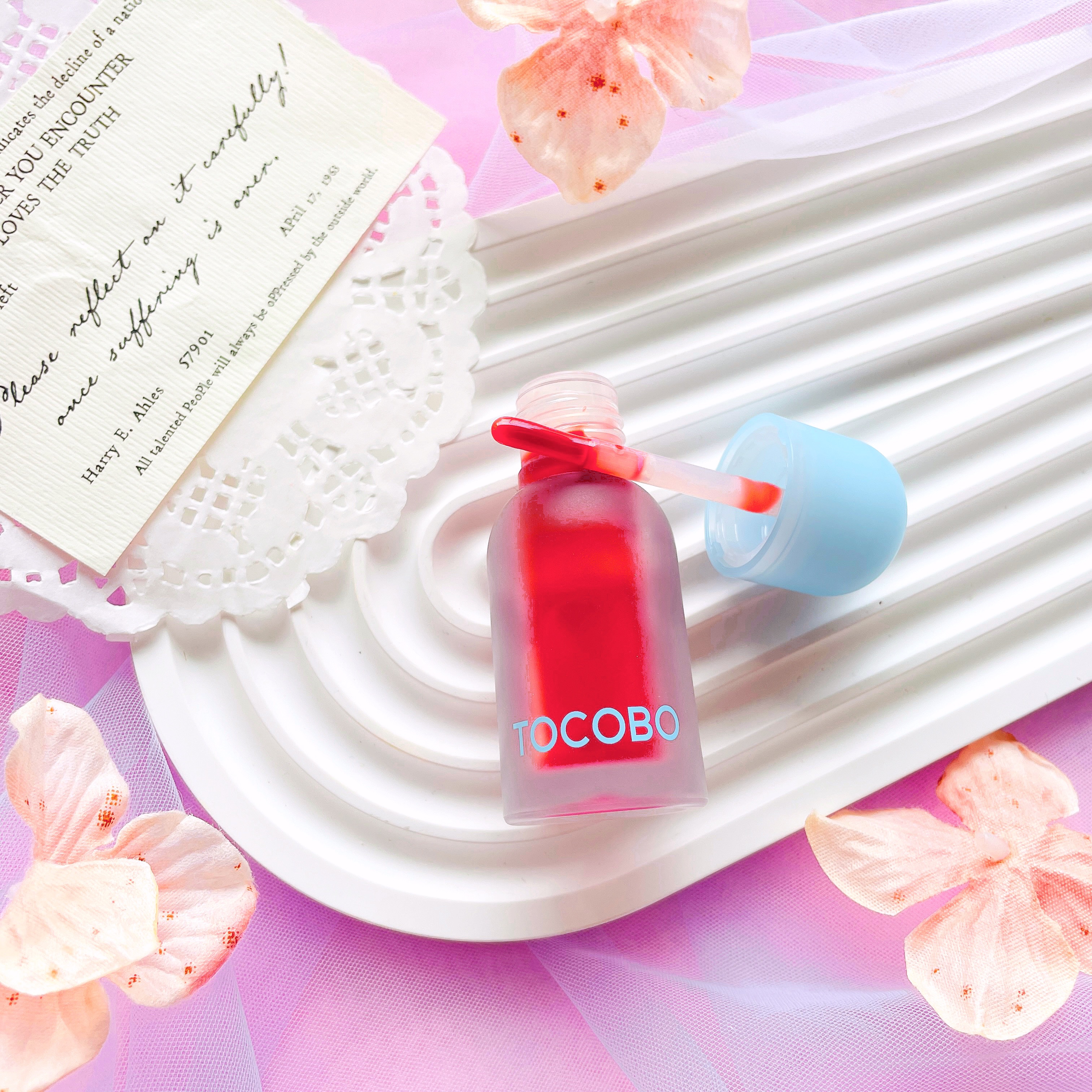 ジューシーベリープランピングリップオイル/TOCOBO/リップグロスを使ったクチコミ（3枚目）