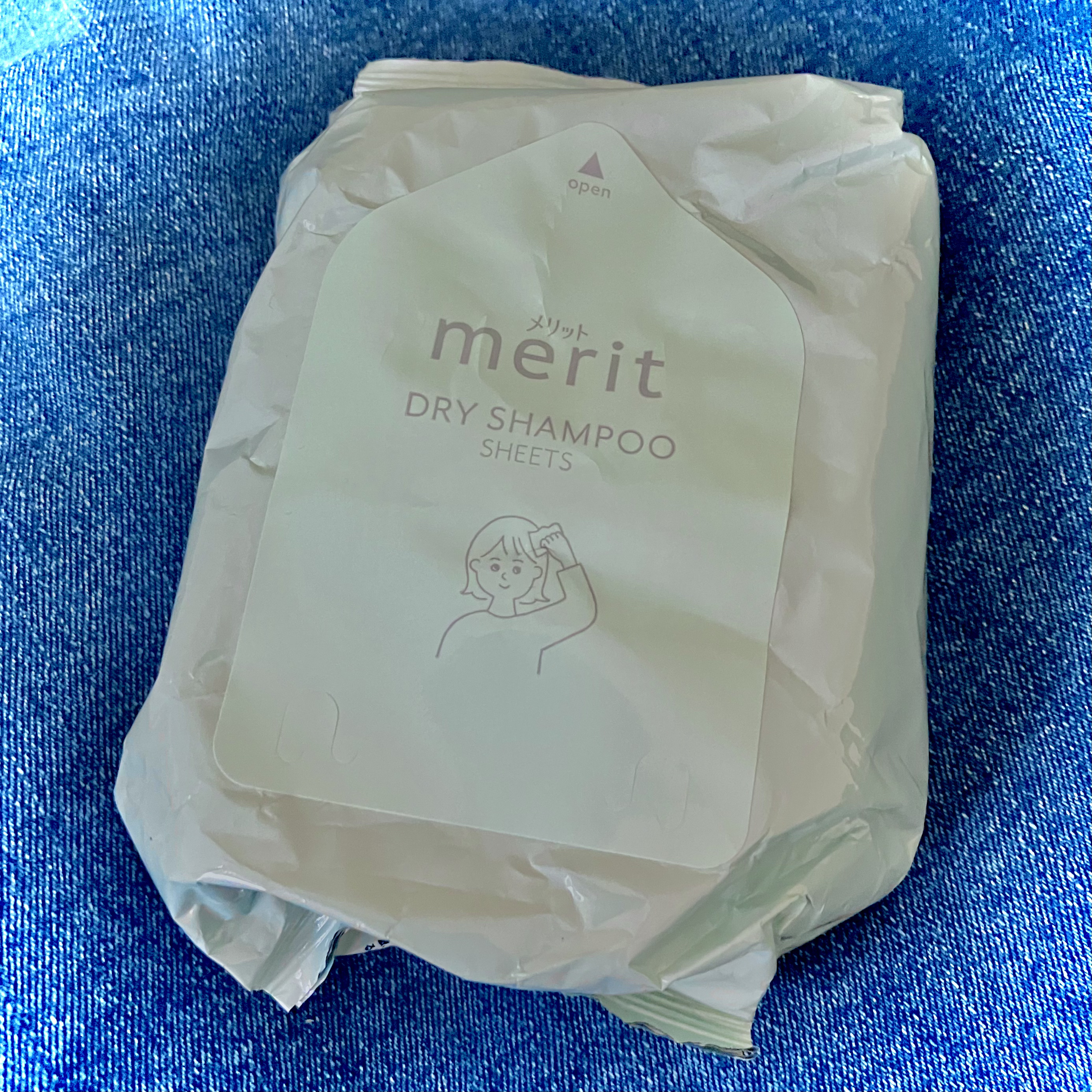 メリット ドライシャンプーシート すっきり爽快タイプ/メリット/ドライシャンプーを使ったクチコミ（1枚目）