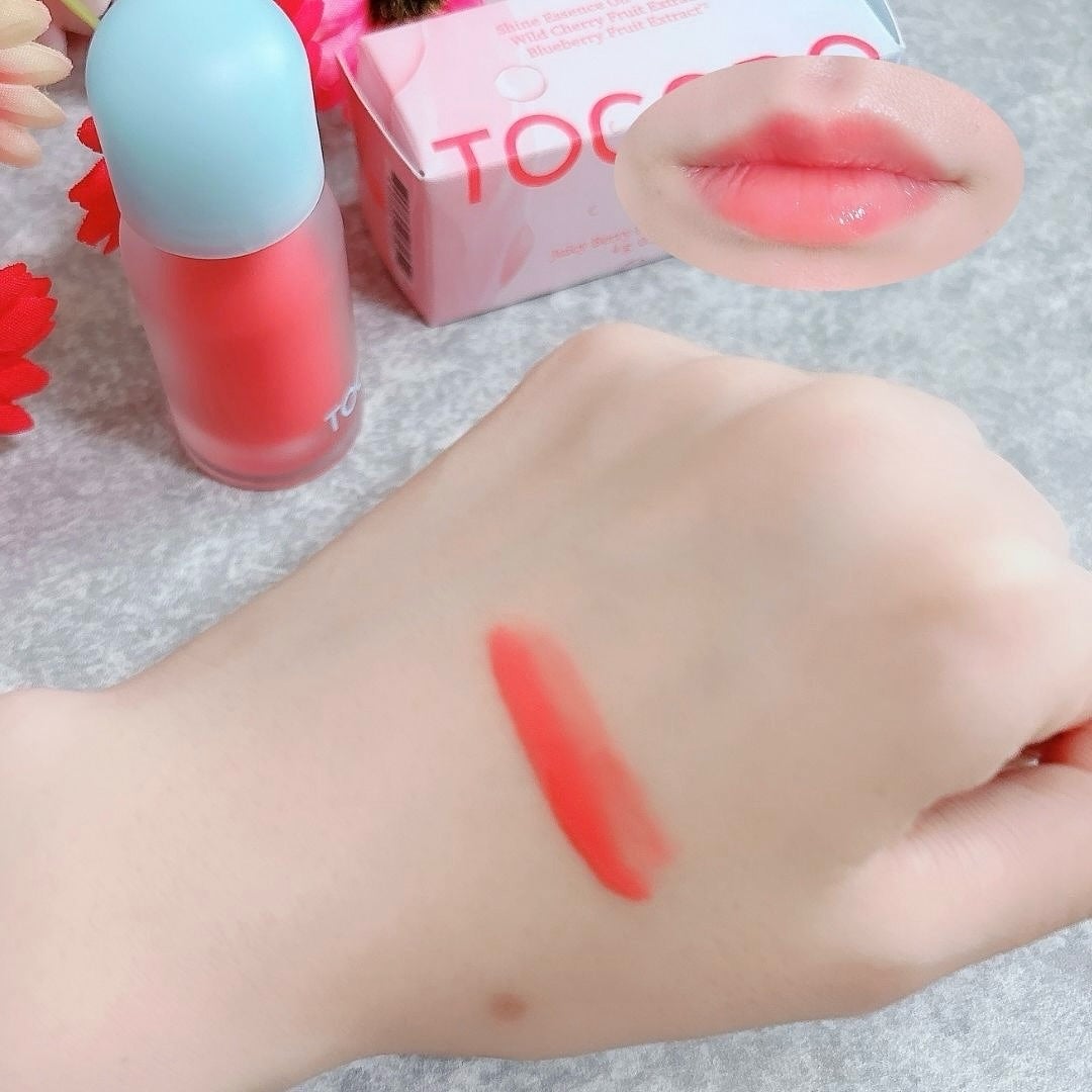 ジューシーベリープランピングリップオイル/TOCOBO/リップグロスを使ったクチコミ(4枚目)