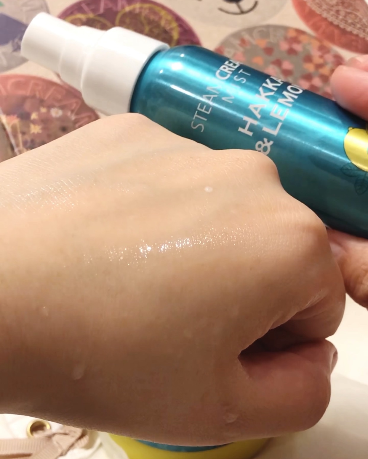スチームクリーム ハッカ＆アロエ レモン/STEAMCREAM/ボディクリームを使ったクチコミ（3枚目）