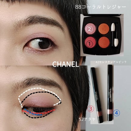 レ キャトル オンブル/CHANEL/アイシャドウパレットを使ったクチコミ(5枚目)
