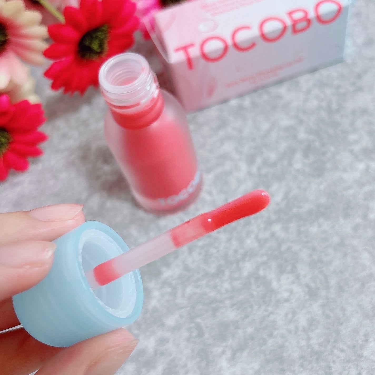 ジューシーベリープランピングリップオイル/TOCOBO/リップグロスを使ったクチコミ(3枚目)