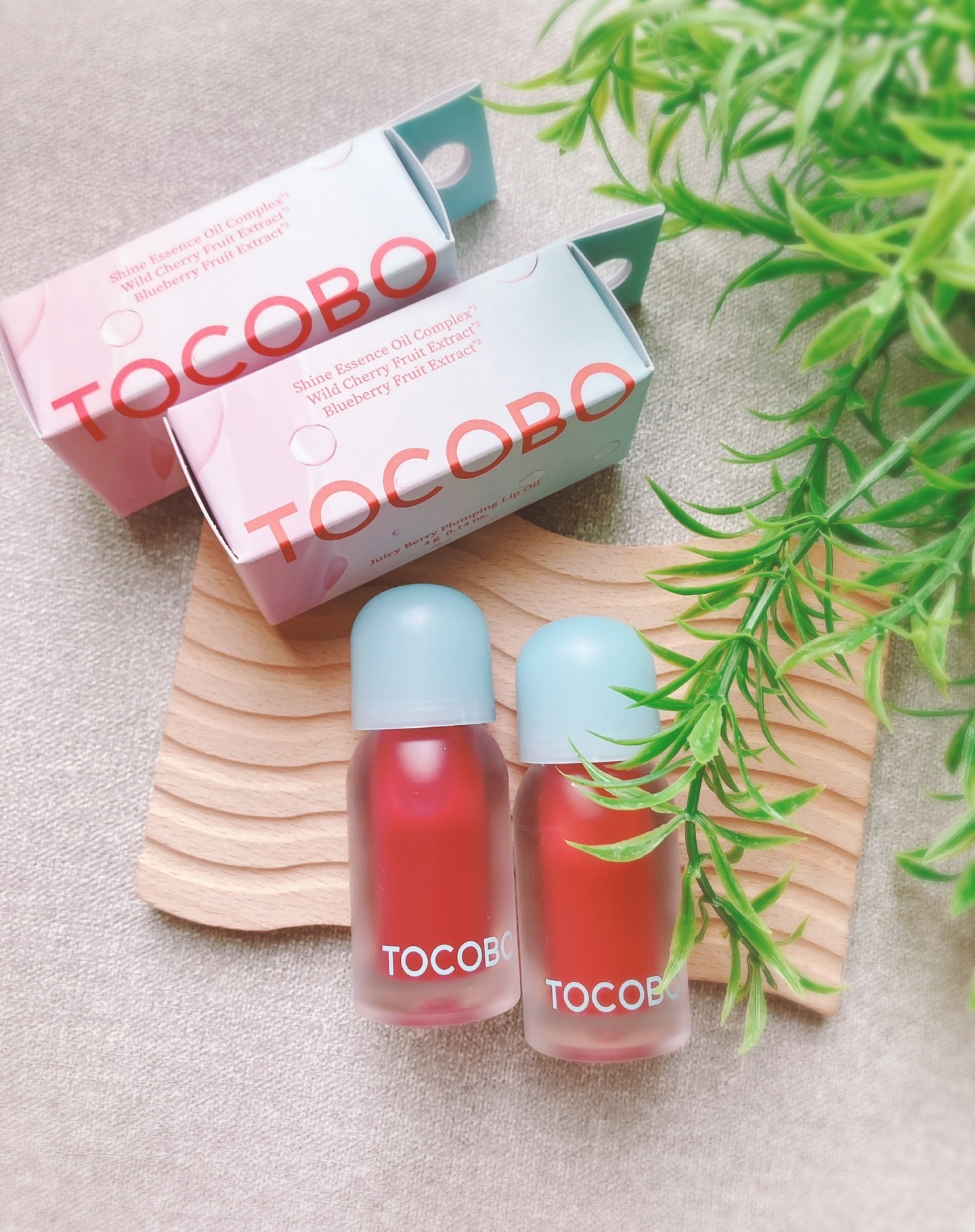 ジューシーベリープランピングリップオイル/TOCOBO/リップグロスを使ったクチコミ（1枚目）