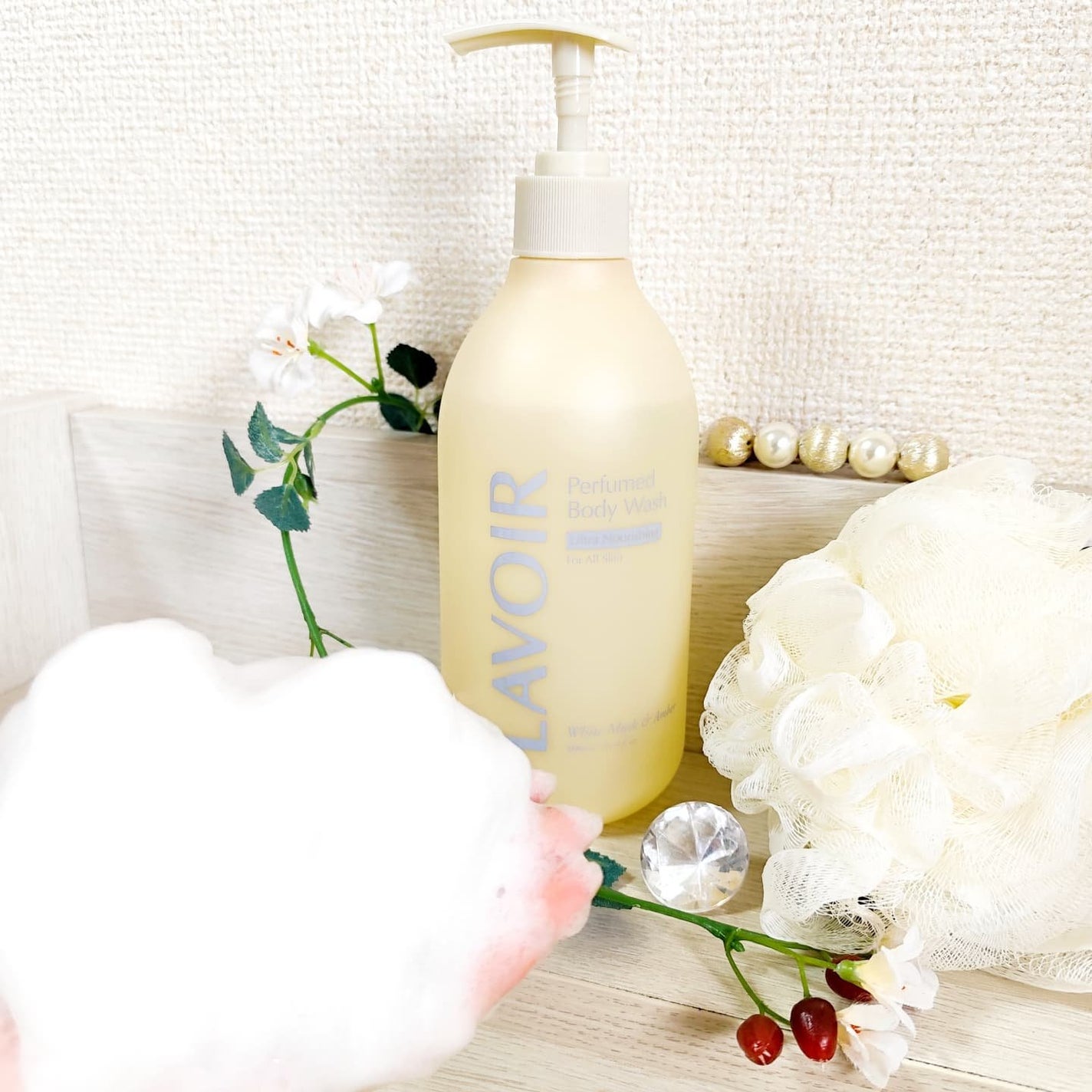 パフューム ボディウォッシュ ホワイトムスク&アンバー/LAVOIR/ボディソープを使ったクチコミ(6枚目)