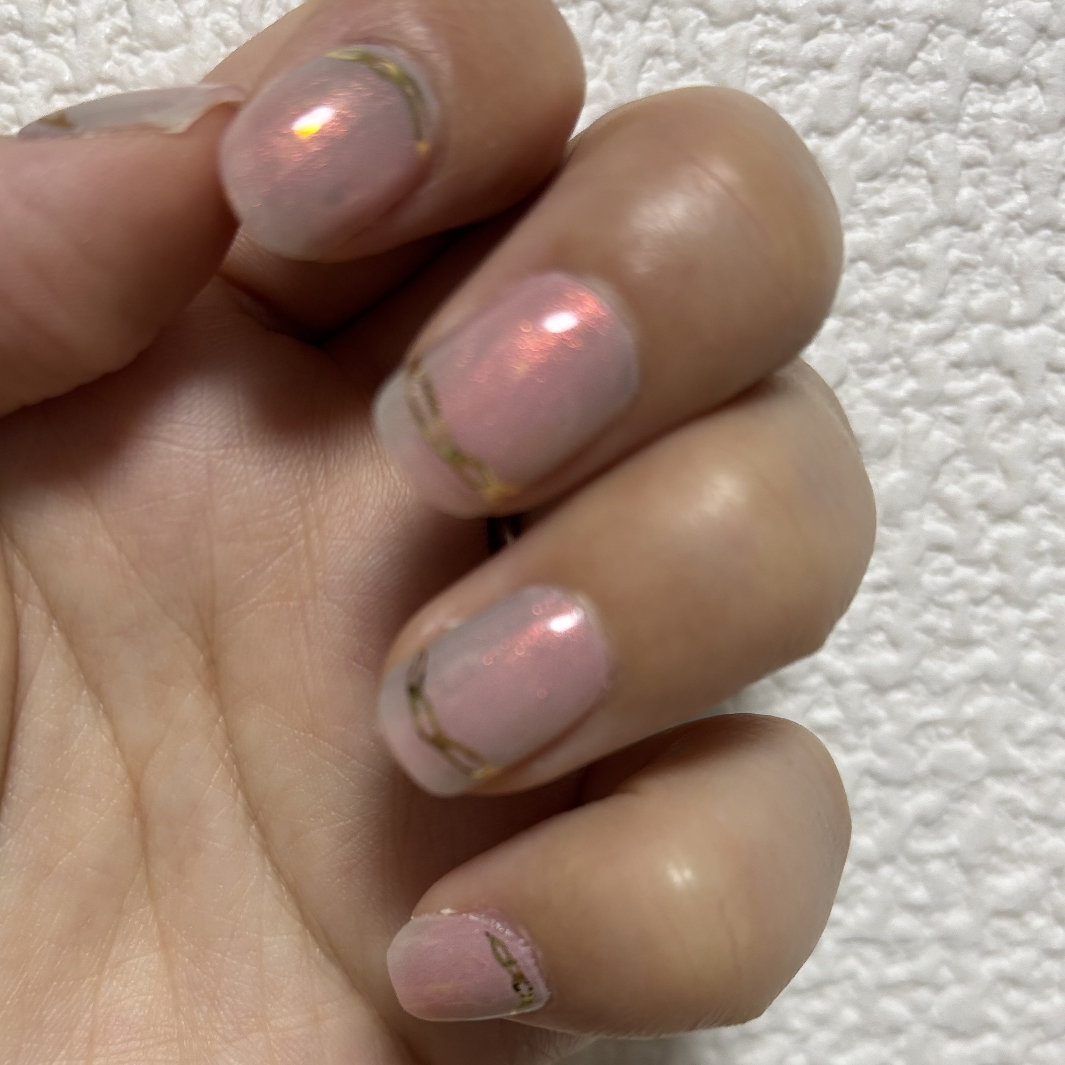 セミキュアジェルネイル（ハンド）/ohora/ネイルシールを使ったクチコミ（2枚目）