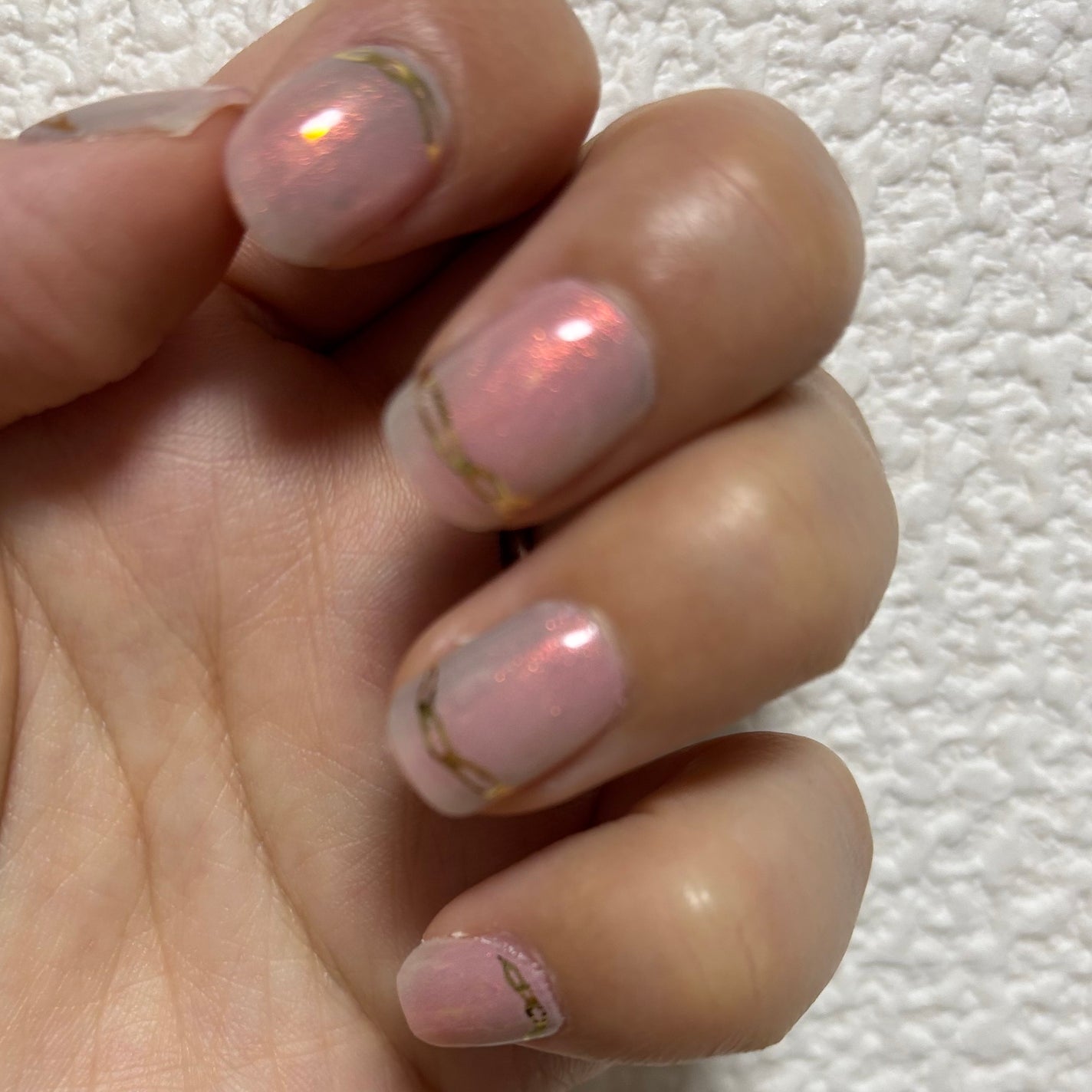 セミキュアジェルネイル(ハンド)/ohora/ネイルシールを使ったクチコミ(2枚目)