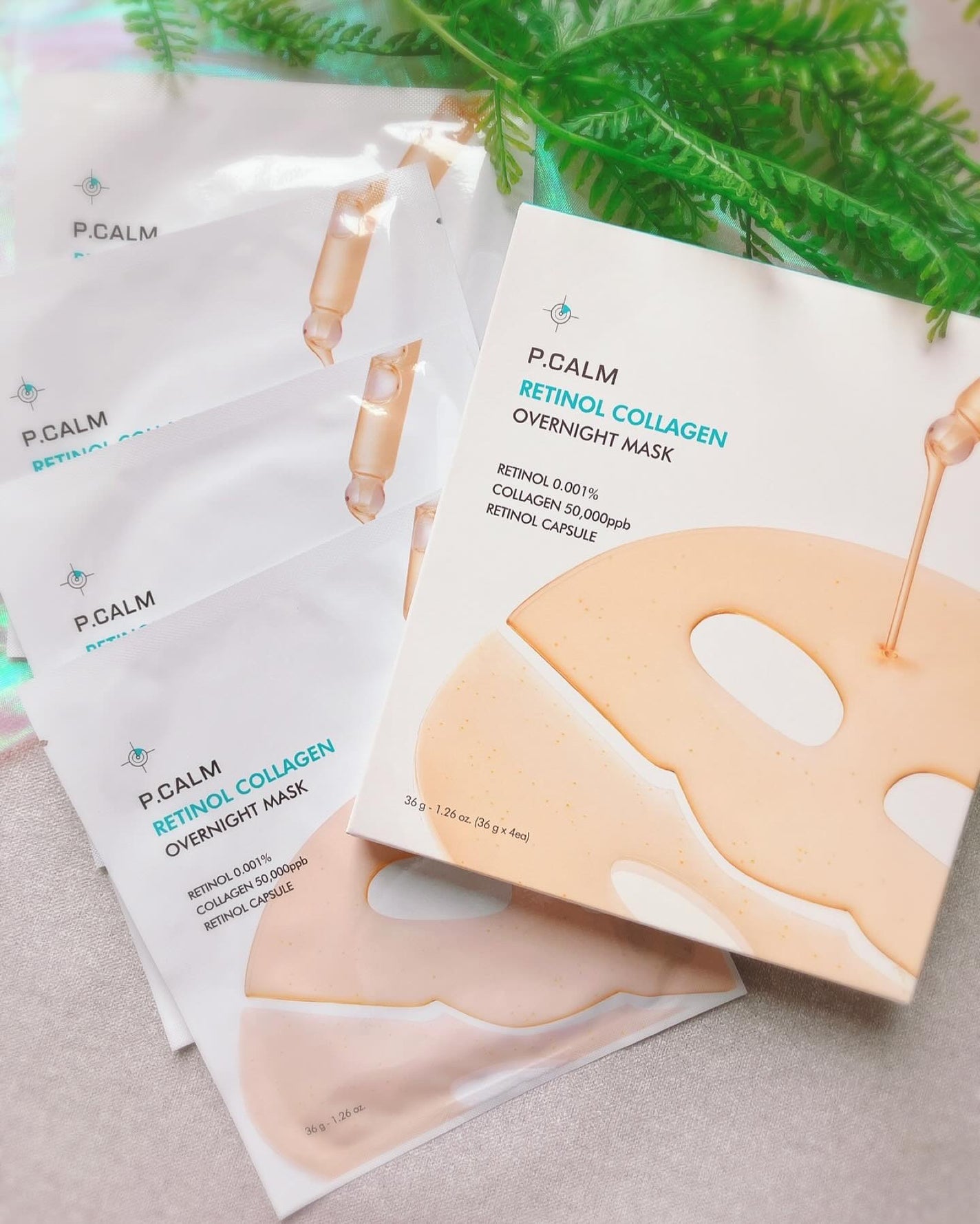 レチノール コラーゲン オーバーナイト マスク/P.CALM/シートマスク・パックを使ったクチコミ(1枚目)