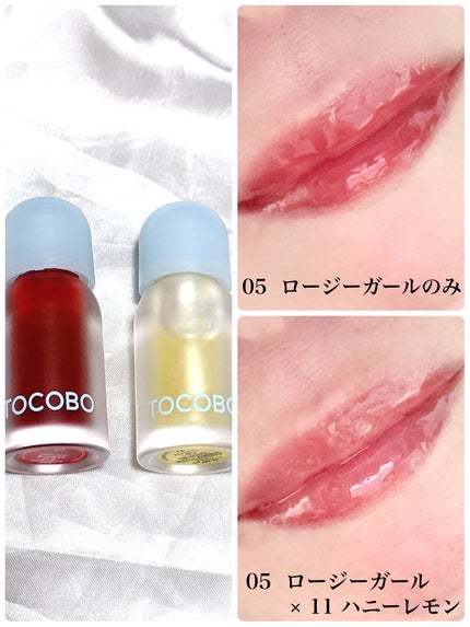 ジューシーベリープランピングリップオイル/TOCOBO/リップグロスを使ったクチコミ(4枚目)