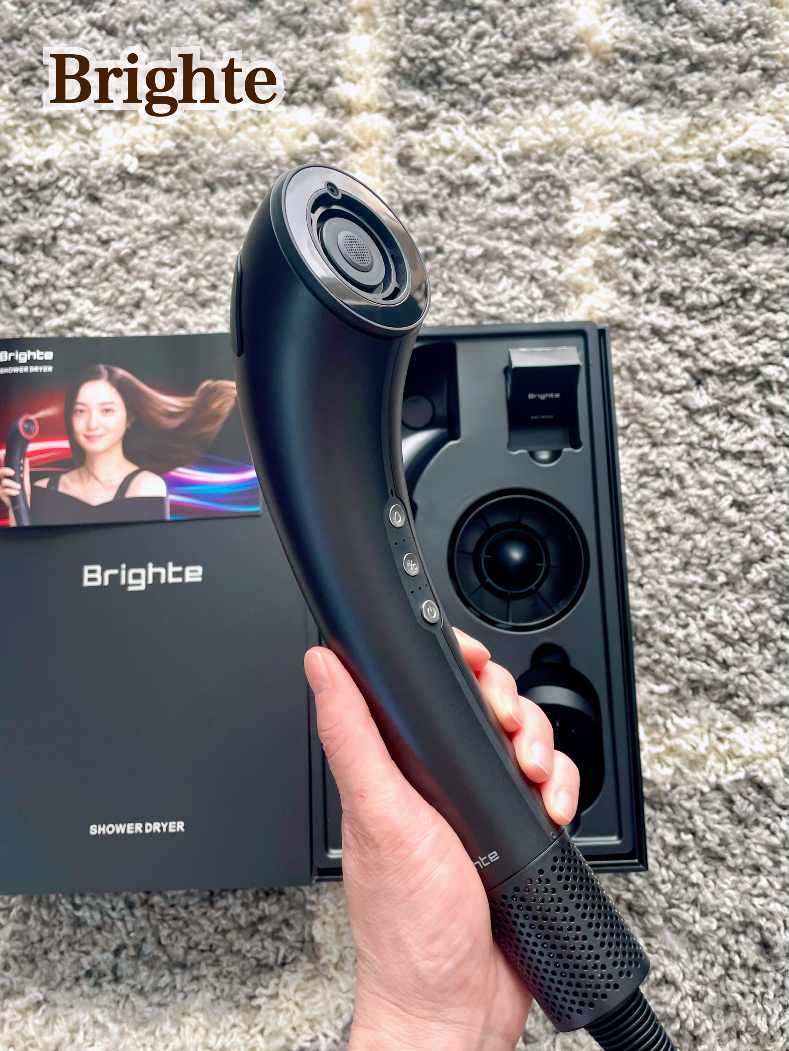 SHOWER DRYER/Brighte/ドライヤーを使ったクチコミ（1枚目）