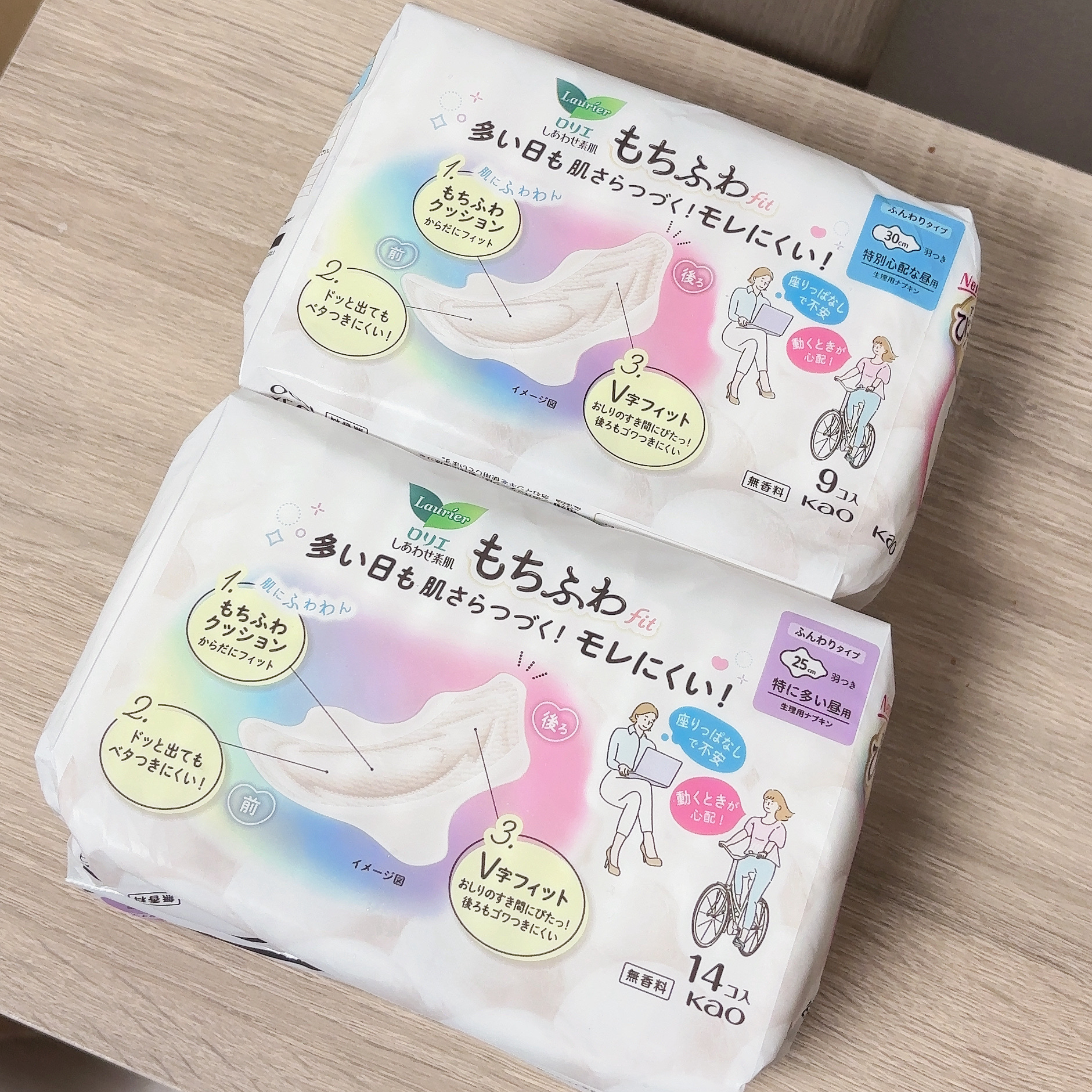 ロリエ もちふわ fit 25cm 羽つき 14コ入 (医薬部外品 )/ロリエ/ナプキンを使ったクチコミ（1枚目）