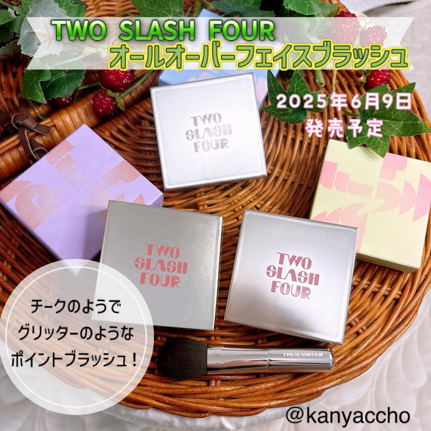 オールオーバーフェイスブラッシュ/TWO SLASH FOUR/パウダーチークを使ったクチコミ（1枚目）