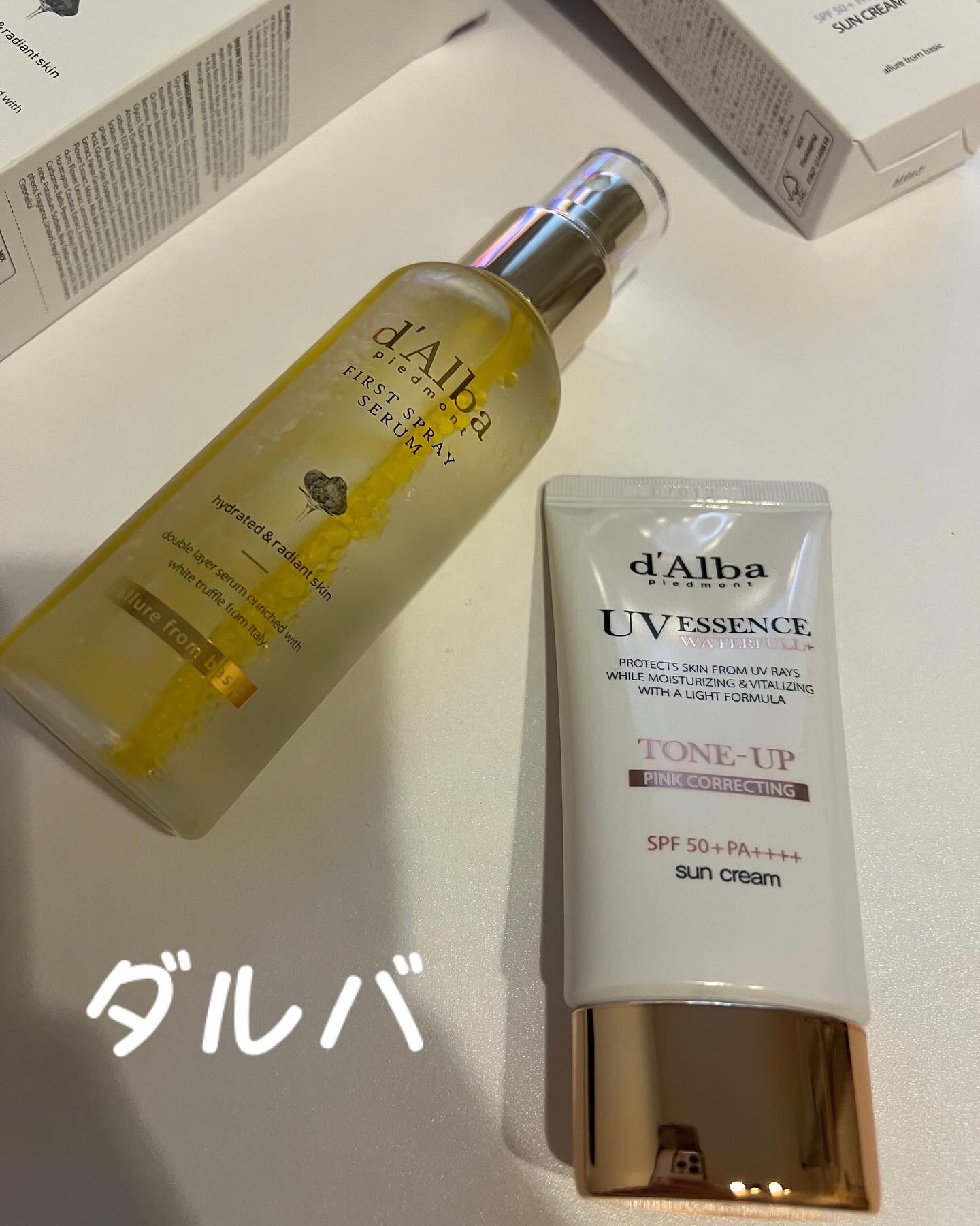 ダルバ ホワイトトリュフファーストスプレーセラム/ダルバ/ミスト状化粧水を使ったクチコミ（1枚目）