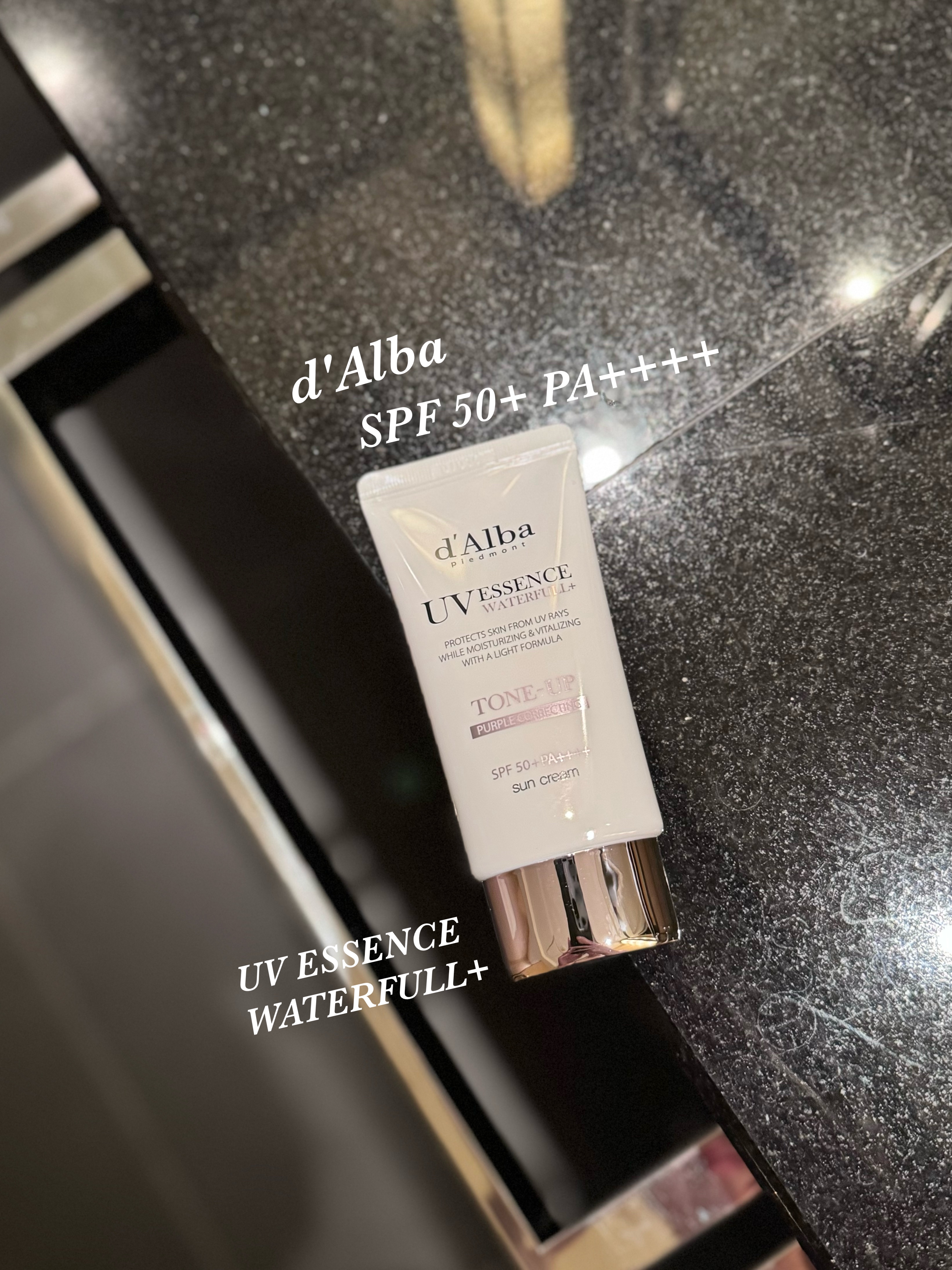 ダルバ ウォータフル トーンアップ サンクリーム(パープル)/ダルバ/日焼け止めクリームを使ったクチコミ（1枚目）