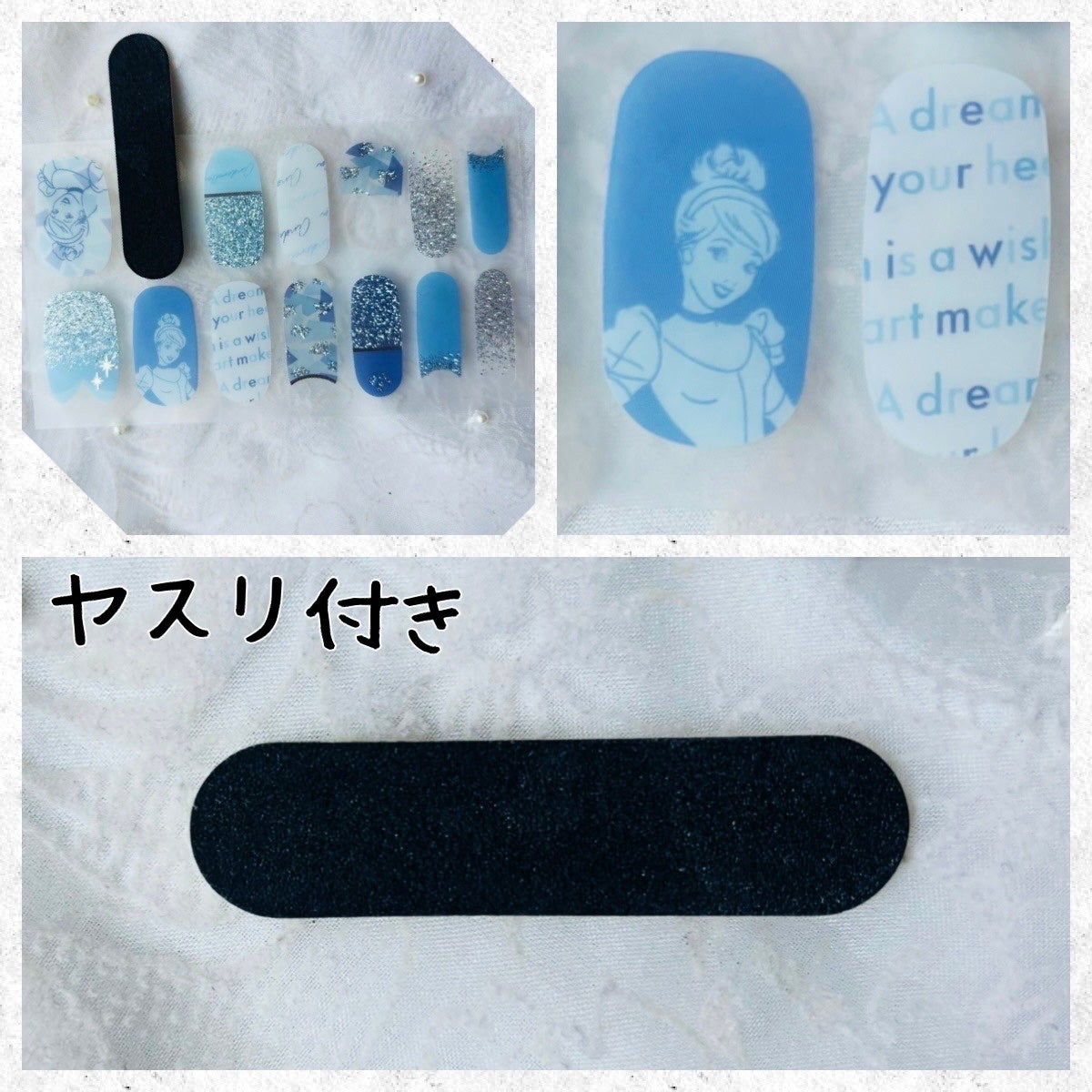 SJジェル風ネイルシール/DAISO/ネイルシールを使ったクチコミ(3枚目)