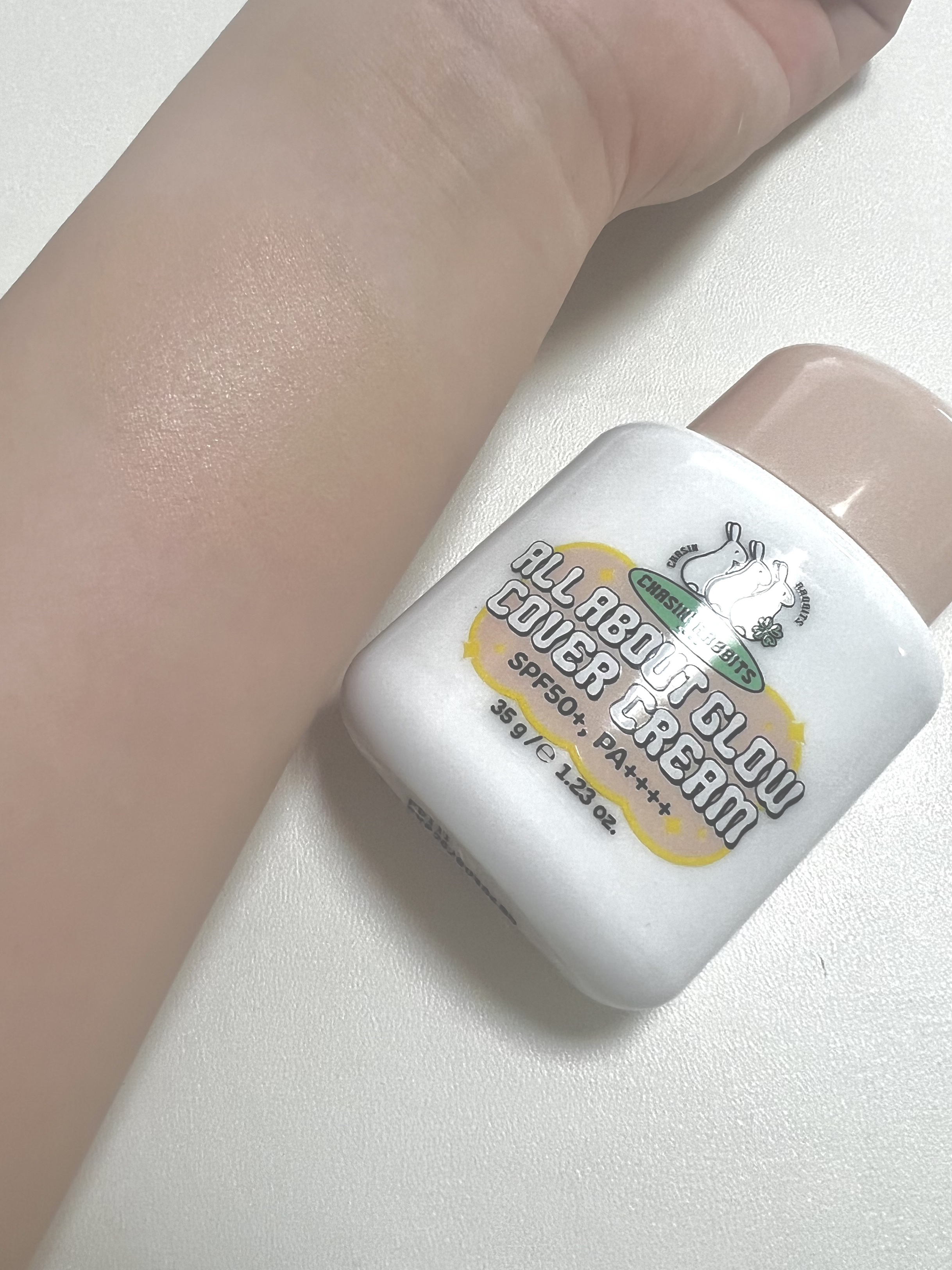 オールアバウトグロウカバークリーム/CHASIN'RABBITS/日焼け止めクリームを使ったクチコミ（3枚目）