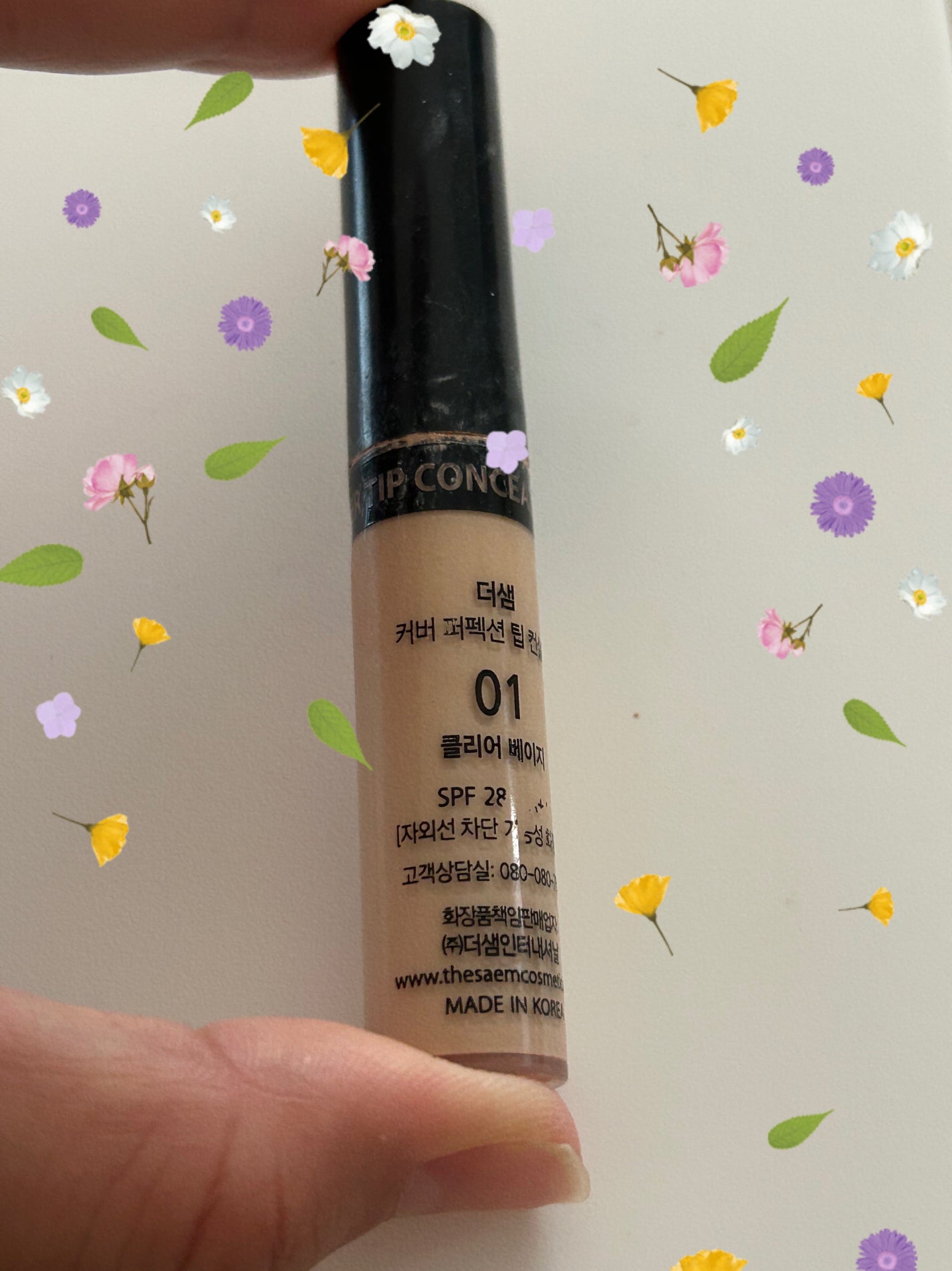 カバーパーフェクション チップコンシーラー/the SAEM/リキッドコンシーラーを使ったクチコミ(1枚目)