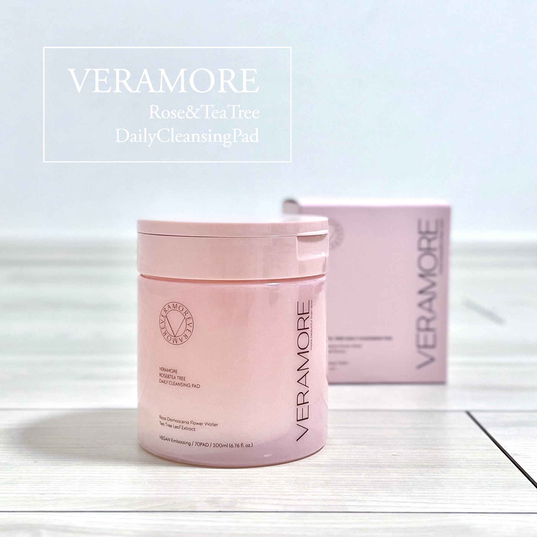 ローズ＆ティーツリークレンジングパッド/VERAMORE/クレンジングシートを使ったクチコミ（1枚目）