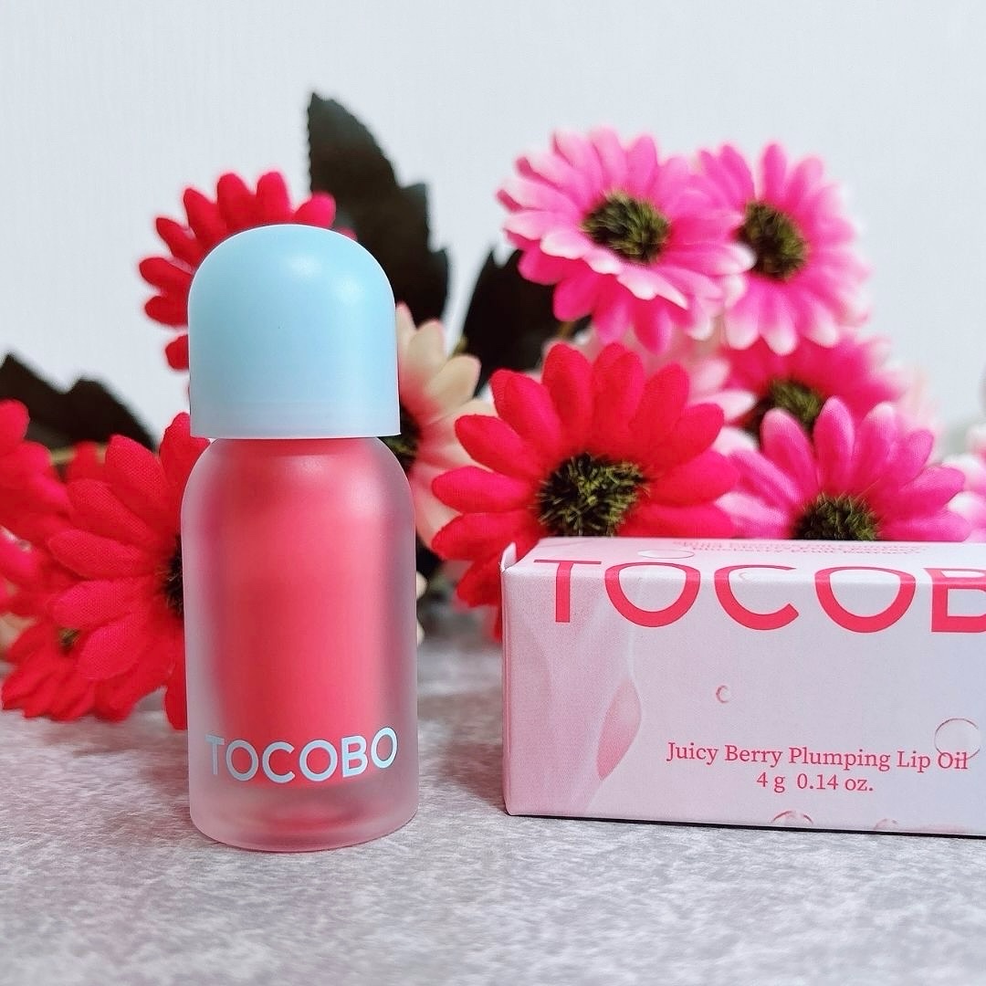 ジューシーベリープランピングリップオイル/TOCOBO/リップグロスを使ったクチコミ（2枚目）
