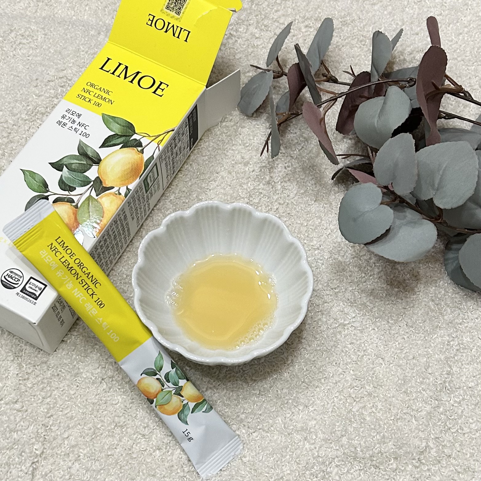 Organic NFC Lemon Stick 100/LIMOE /野菜ジュースを使ったクチコミ（2枚目）