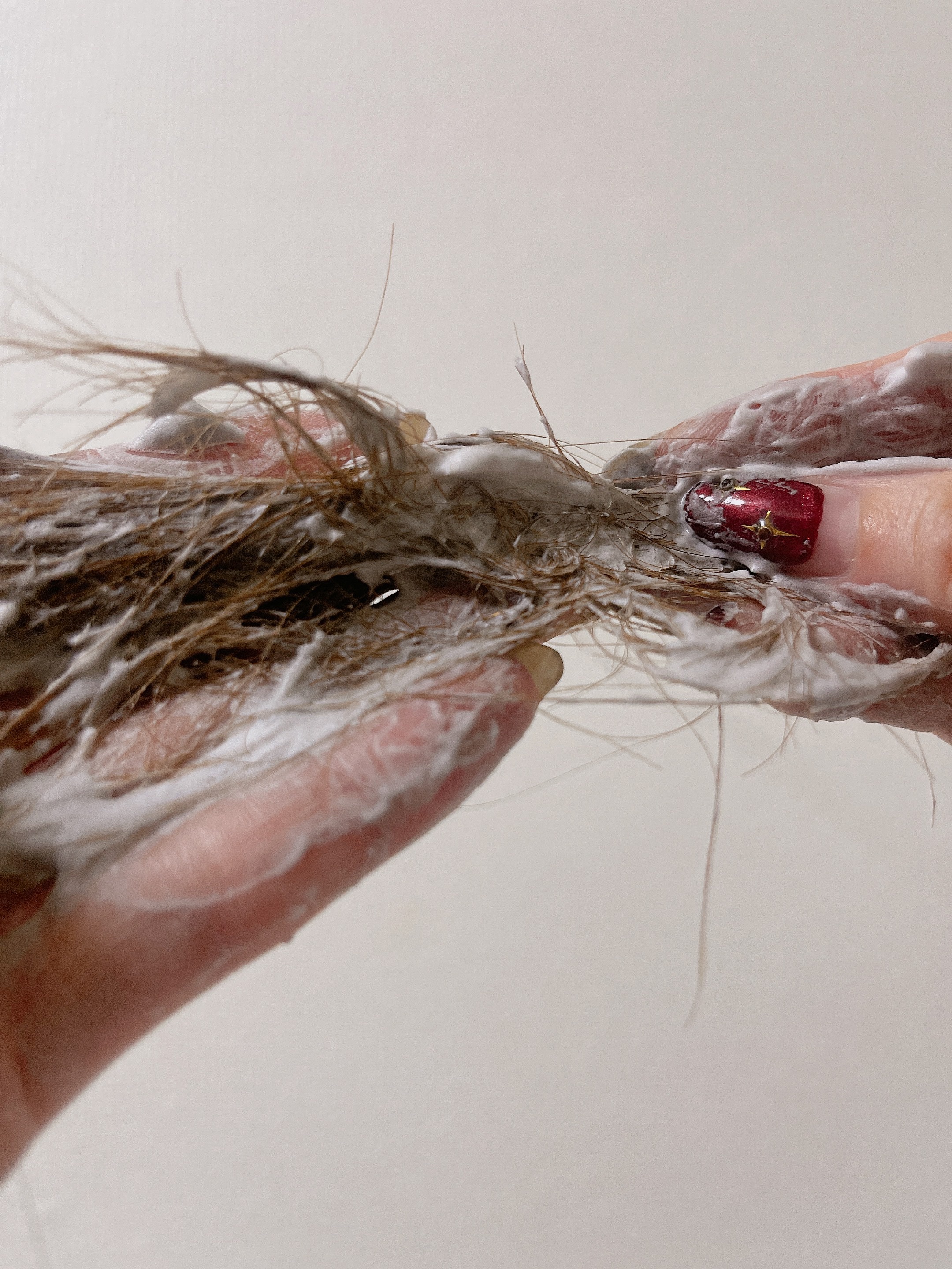 エアリー カラーリング フォーム ダークブラウン/b.ris/ヘアカラーを使ったクチコミ（3枚目）