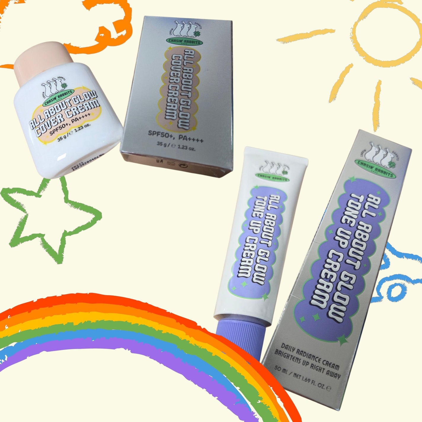 オールアバウトグロウトーンアップクリーム/CHASIN'RABBITS/化粧下地を使ったクチコミ(1枚目)