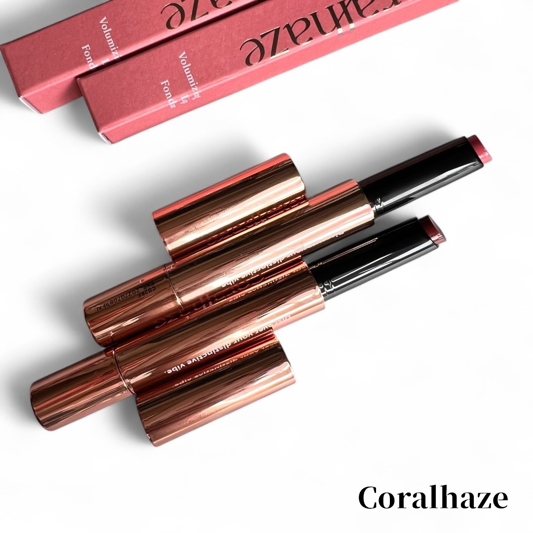 ボリューマイジングフォンデュリップ/Coralhaze/口紅を使ったクチコミ（2枚目）