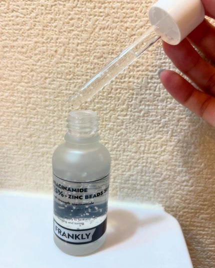 ナイアシンジンクビーズセラム/Frankly/美容液を使ったクチコミ(2枚目)