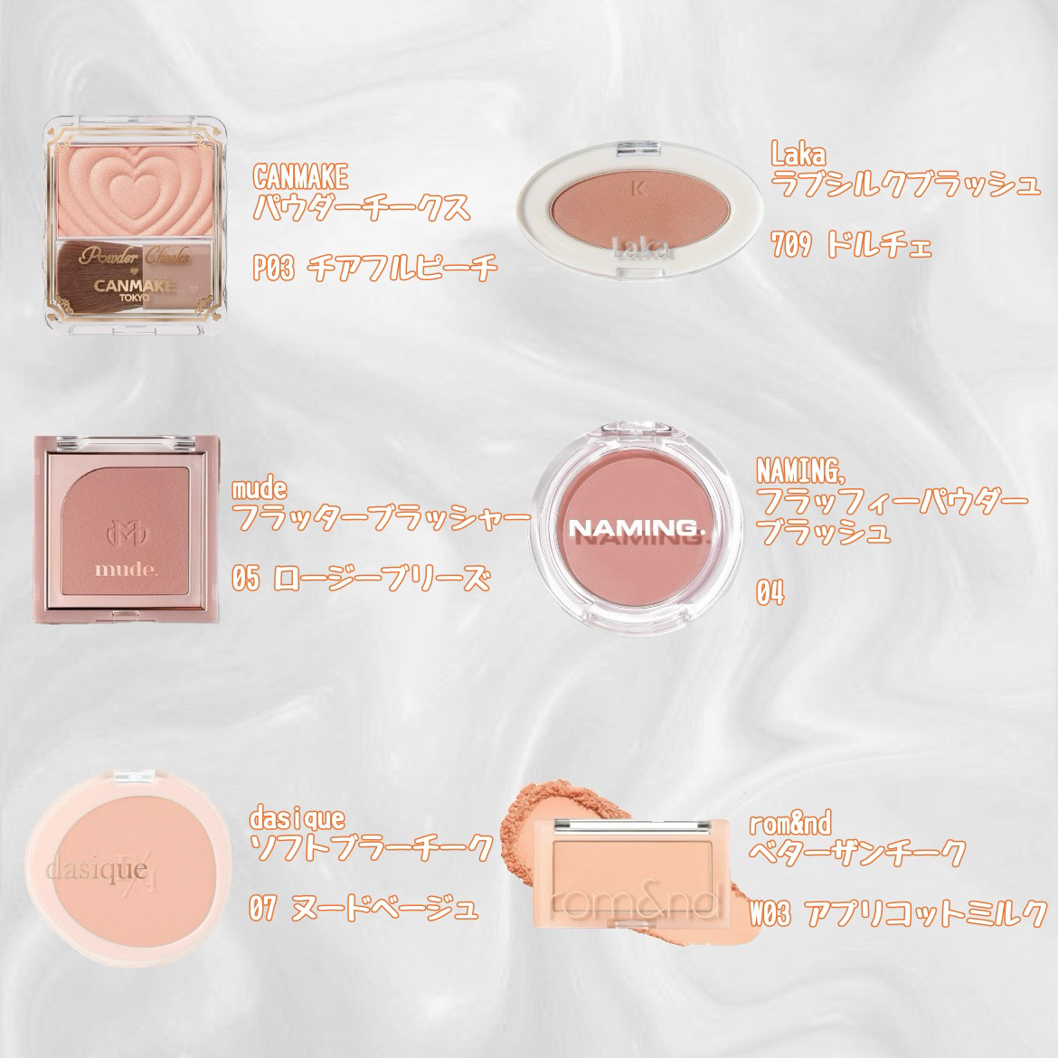 ソフトブラーチーク 07ヌードベージュ/dasique/パウダーチークを使ったクチコミ（2枚目）