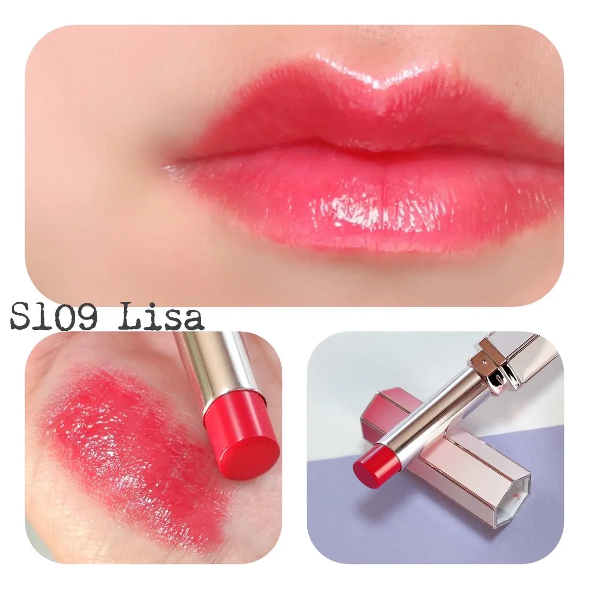 リップアルアグロウシャイン/DEAR DAHLIA/口紅を使ったクチコミ（2枚目）