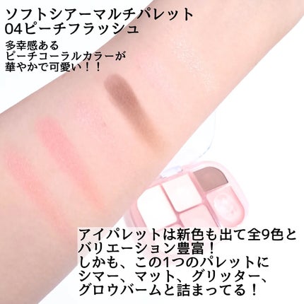 ソフトシアーマルチパレット/wakemake/アイシャドウパレットを使ったクチコミ(3枚目)