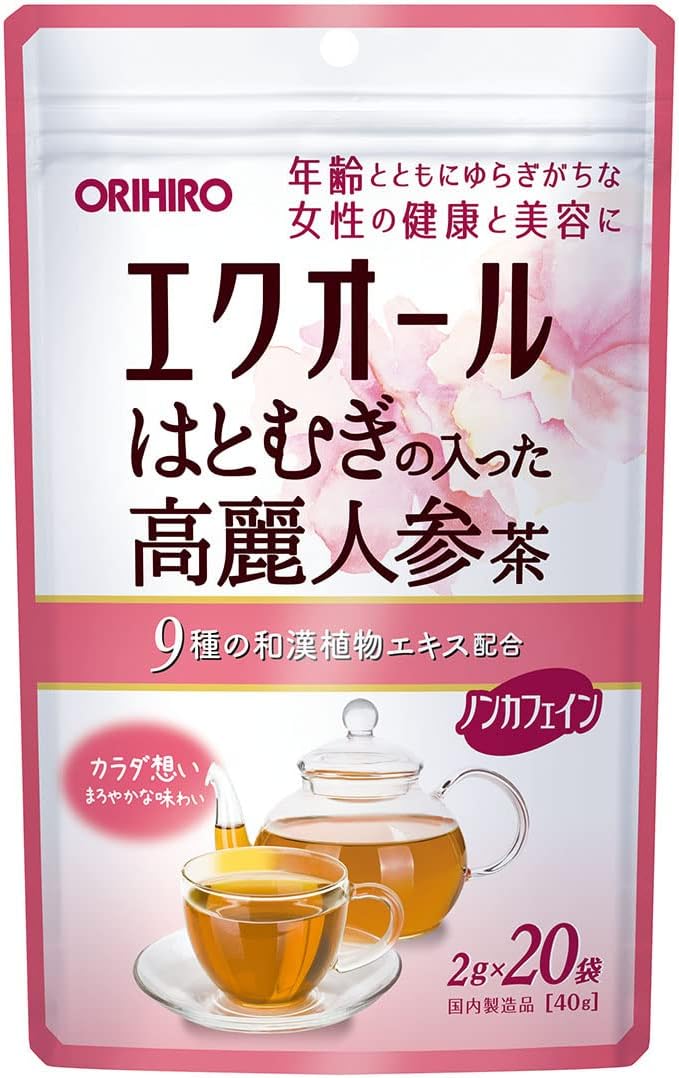 エクオールはとむぎの入った高麗人参茶 / オリヒロ