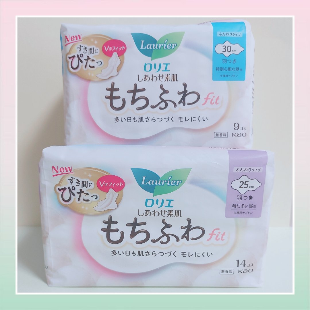 ロリエ もちふわ fit 25cm 羽つき 14コ入 (医薬部外品 )/ロリエ/ナプキンを使ったクチコミ（1枚目）