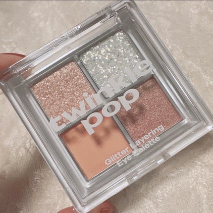 グリッターレイヤリングアイシャドウパレット 04 APRICOT LAYER/TWINKLE POP/アイシャドウパレットの画像