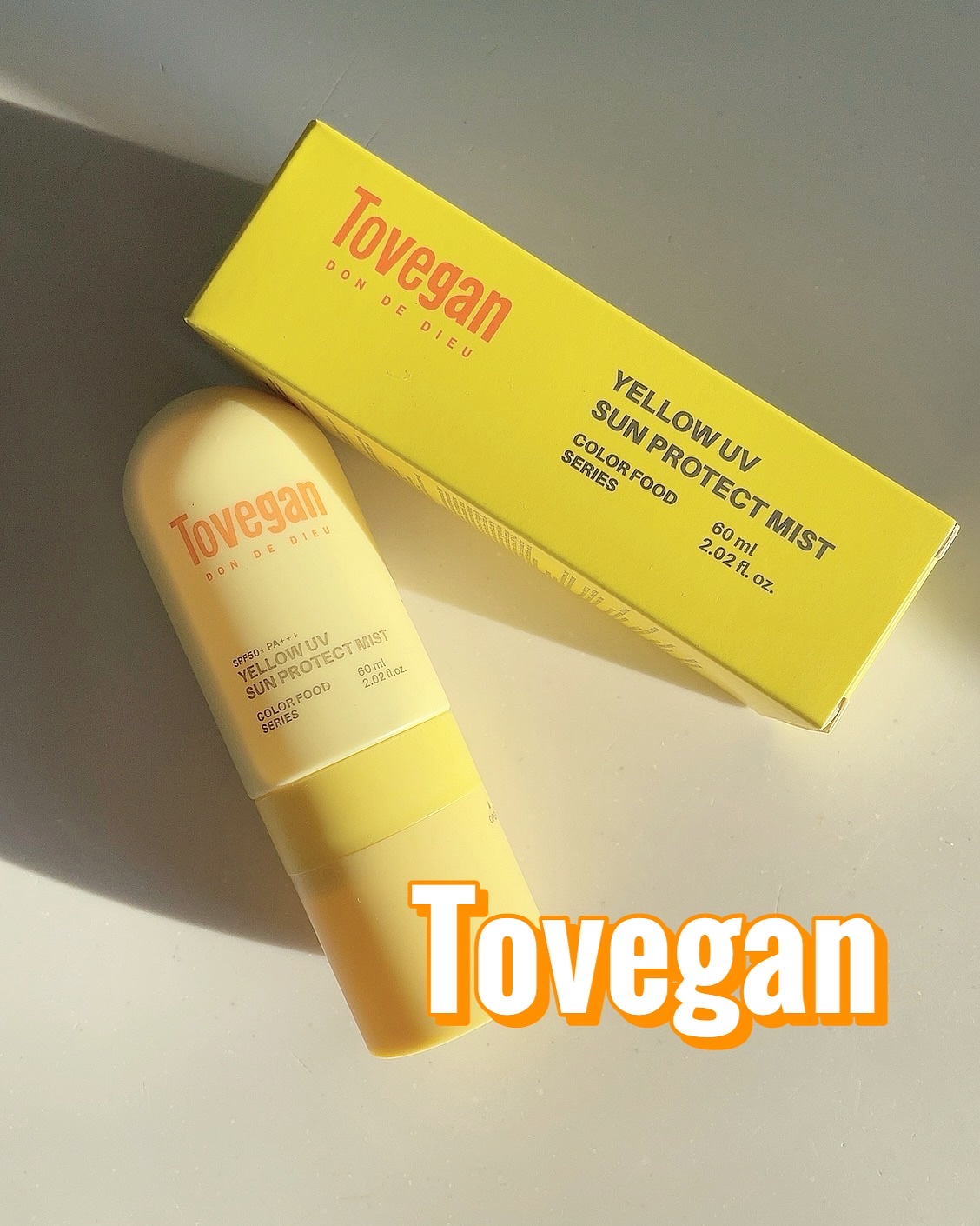 カラーフードシリーズ イエローUVサンプロテクトミスト SPF50+ PA+++/Tovegan/日焼け止めミスト・スプレーを使ったクチコミ（1枚目）