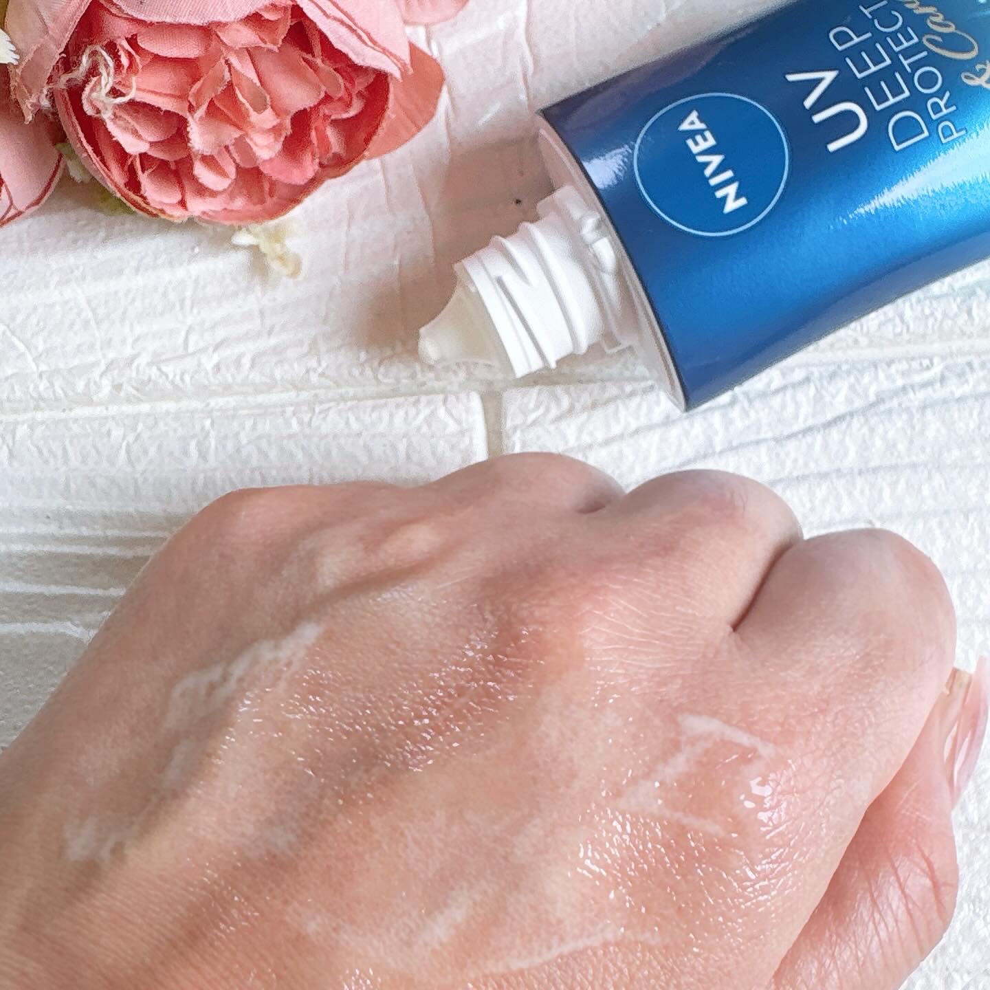 ニベアUV ディープ プロテクト＆ケア ジェル/ニベア/日焼け止めジェルを使ったクチコミ（3枚目）