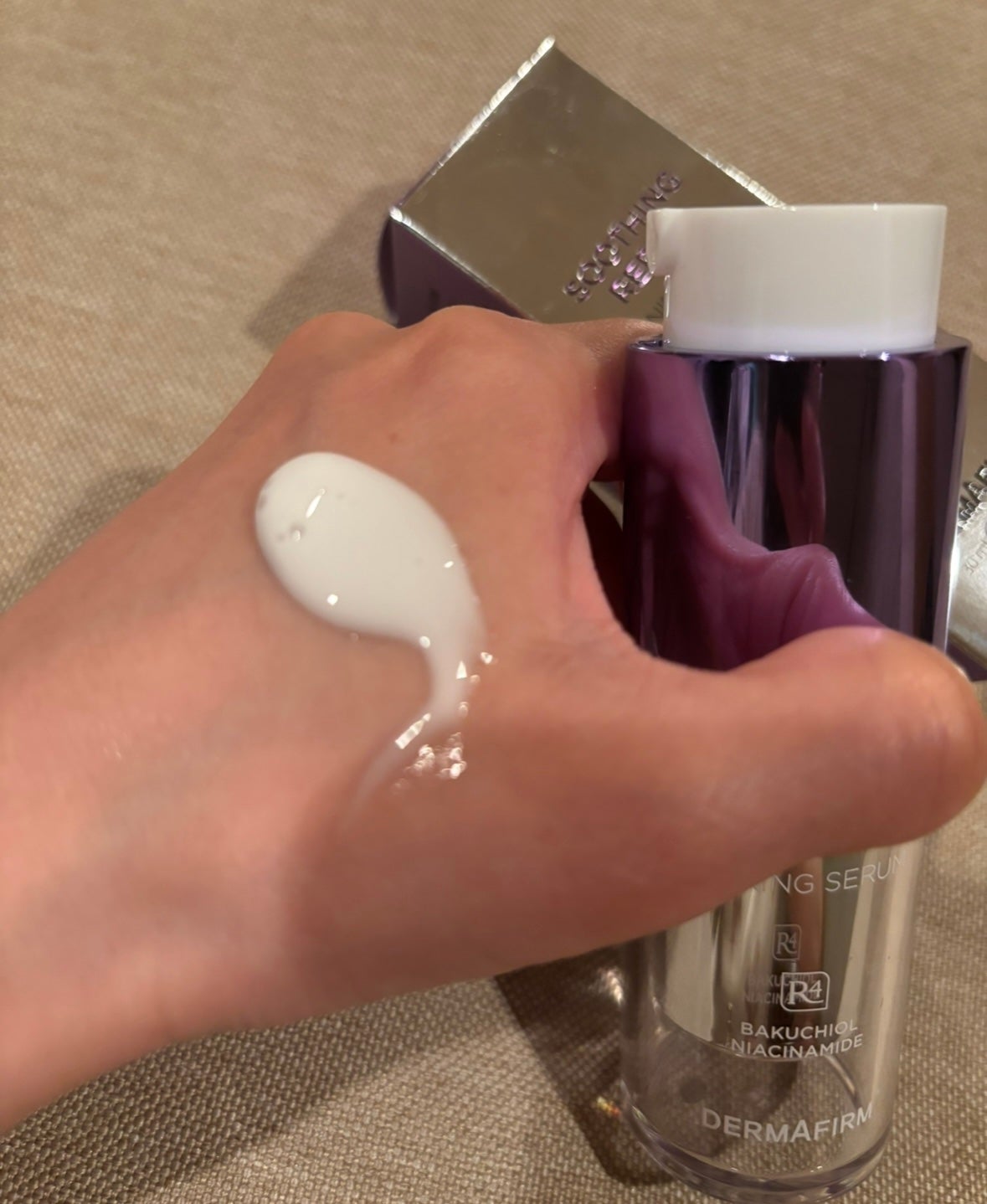 SOOTHING REPAIR TONING SERUM R4/ダーマファーム/美容液を使ったクチコミ(3枚目)