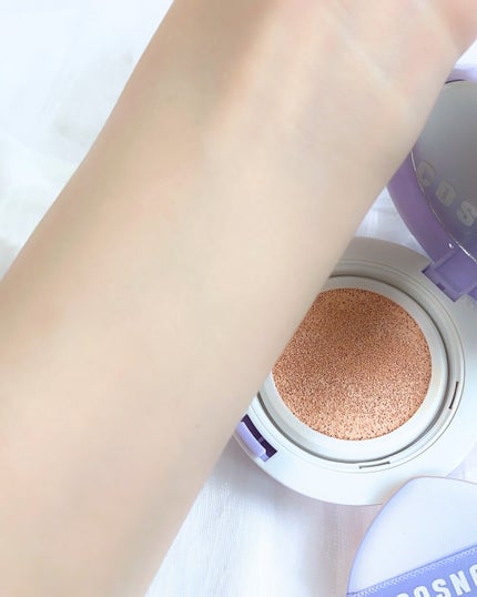 パンテノールバリアクッション/COSNORI/クッションファンデーションを使ったクチコミ(7枚目)