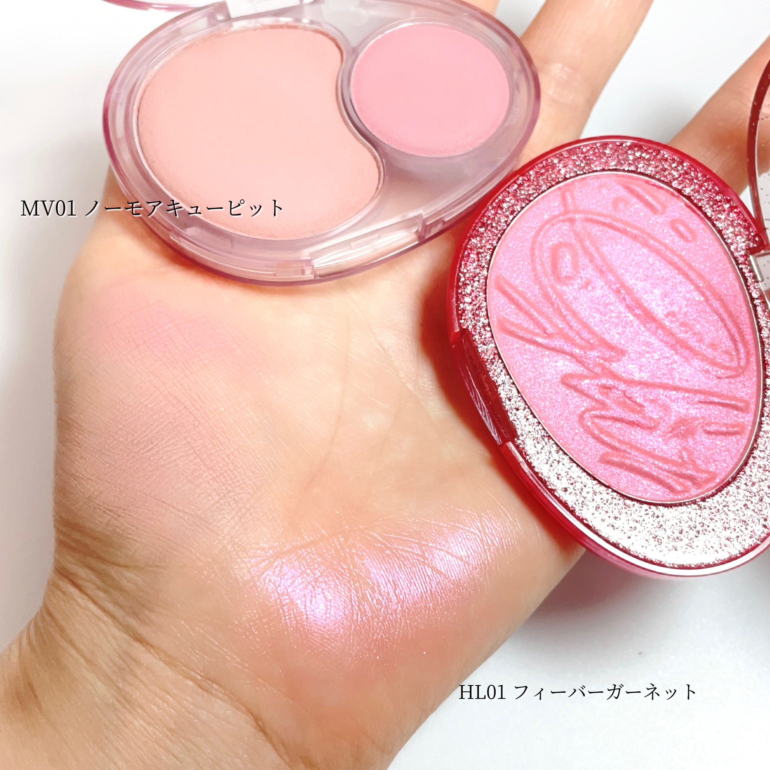 デュアルチークメロウ/fwee/ジェル・クリームチークを使ったクチコミ（1枚目）